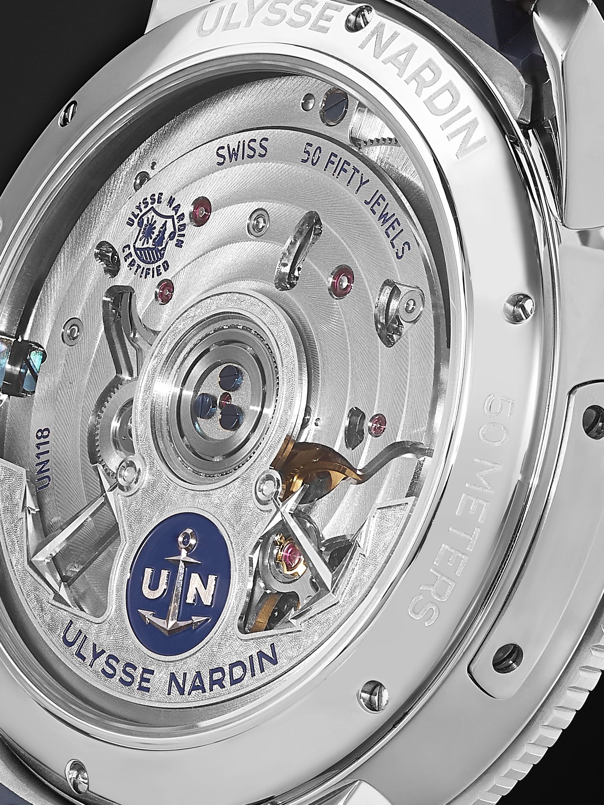 ULYSSE NARDIN Marine Torpilleur Automatic 42mm Stainless Steel and Rubber Watch, Ref. No. 1183-310-3/43