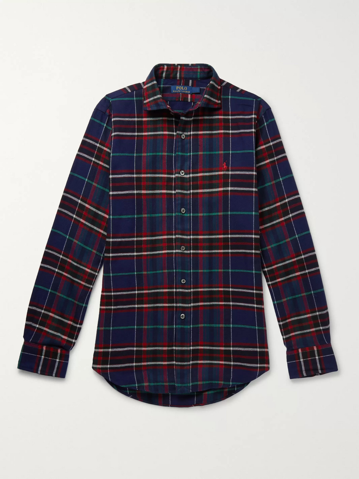 Polo Ralph Lauren Checked Cotton-flannel Shirt In Blue | ModeSens