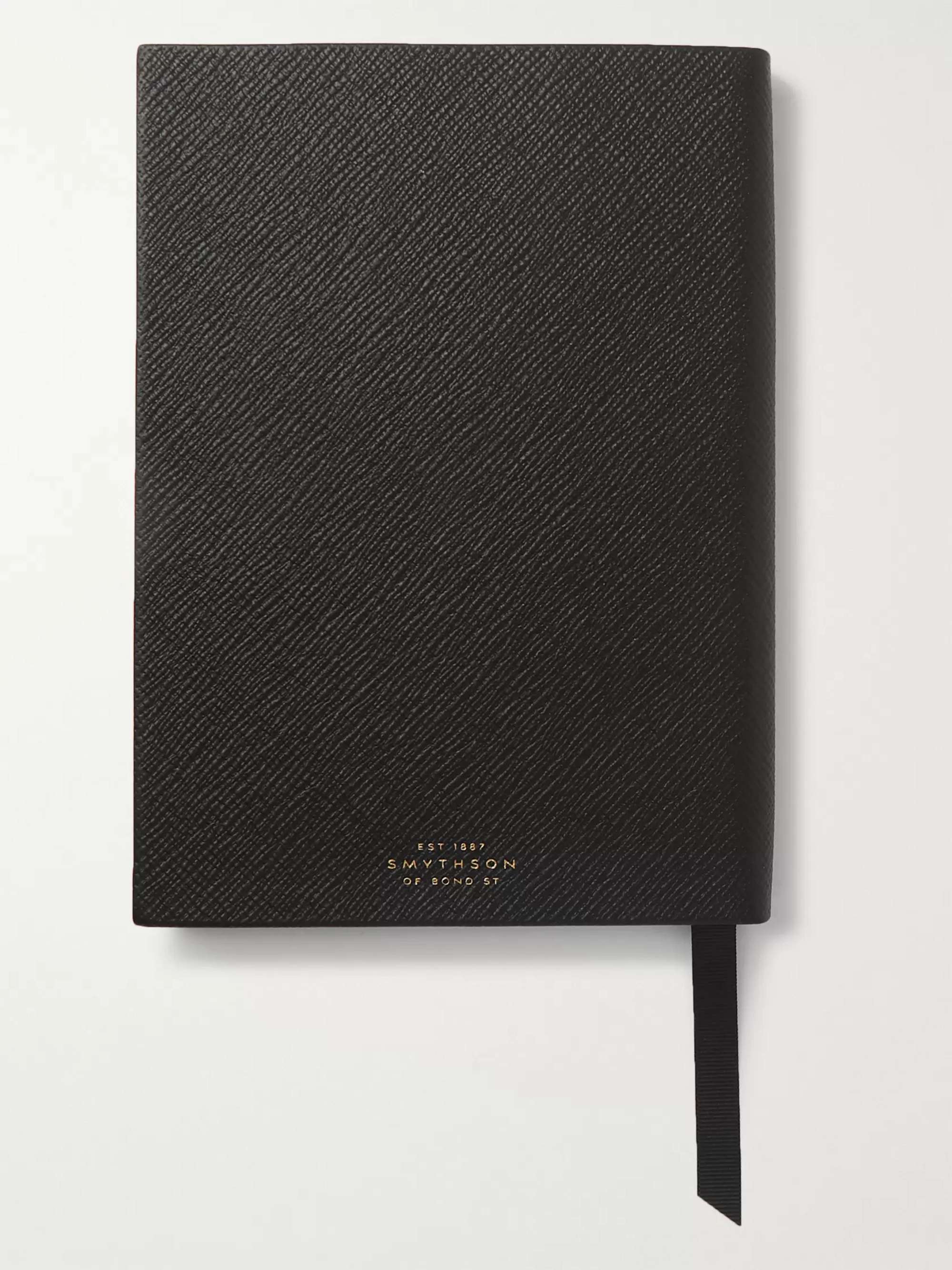 KINGSMAN + Smythson Printed Cross-Grain Leather Notebook
