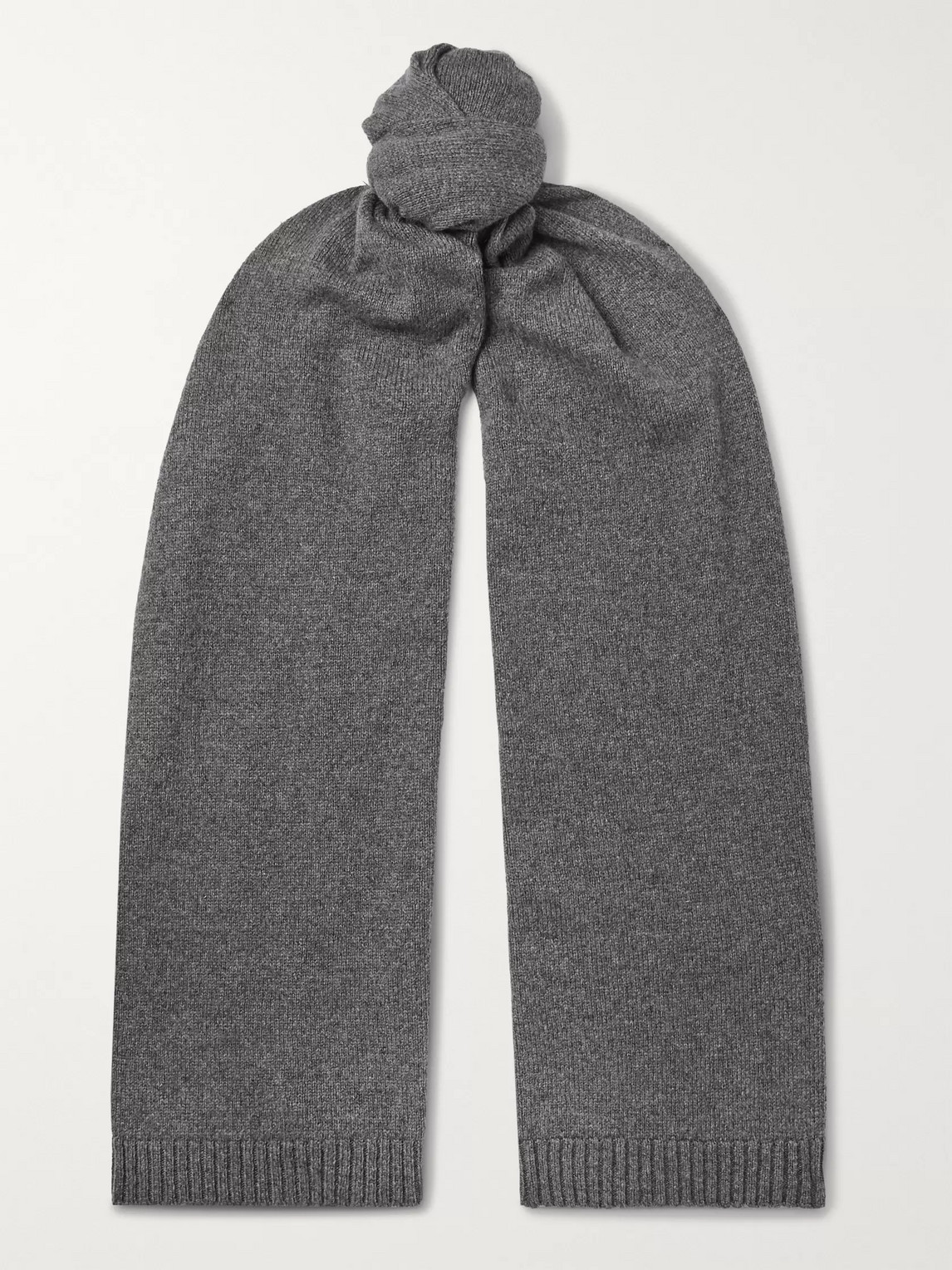 Officine Generale Cashmere And Wool-blend Scarf In Grey