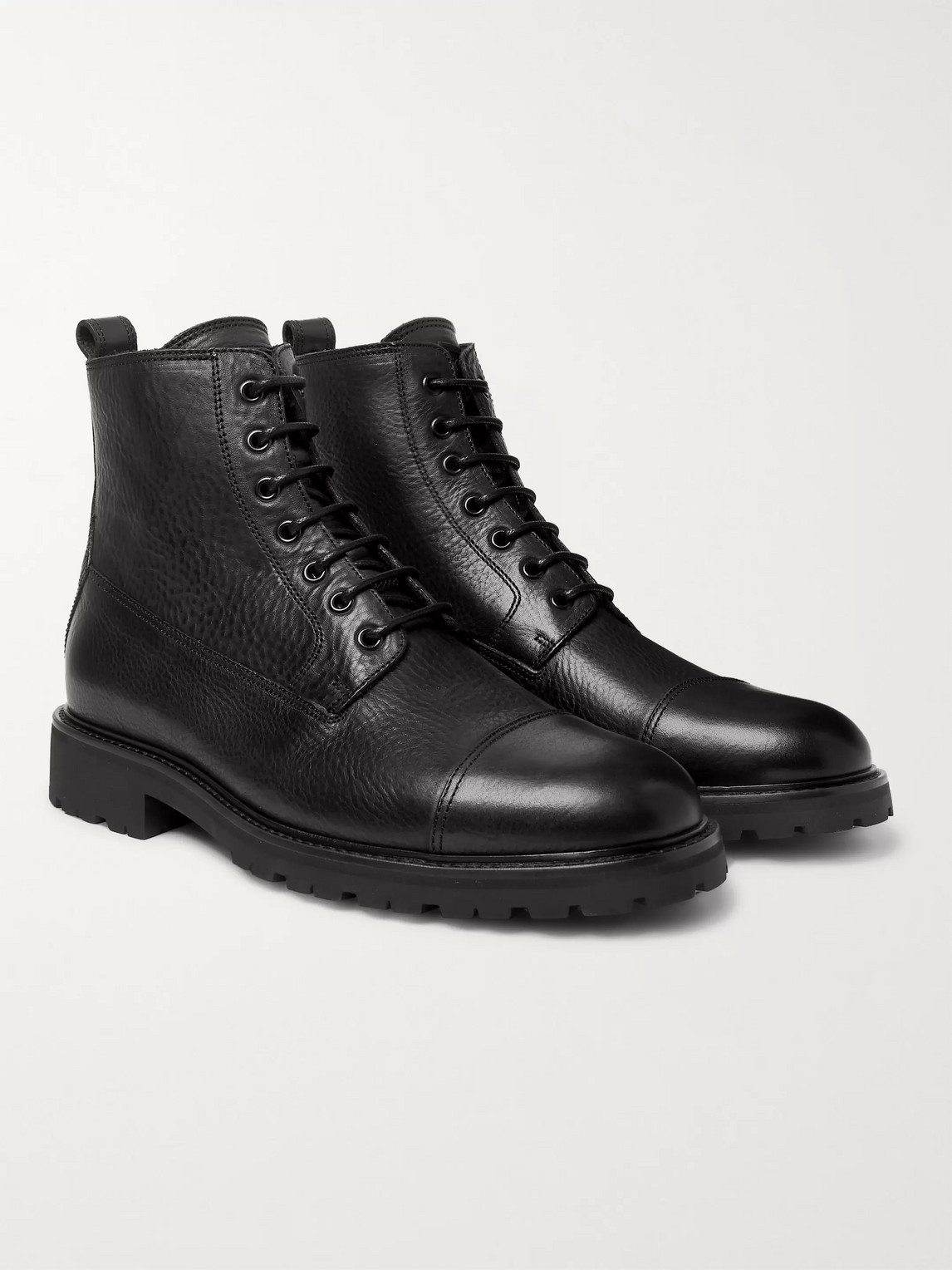 Belstaff Alperton 2.0 Leather Boots In Black