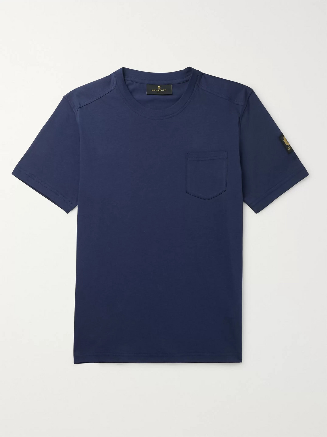 Belstaff Thom 2.0 Cotton-jersey T-shirt In Blue