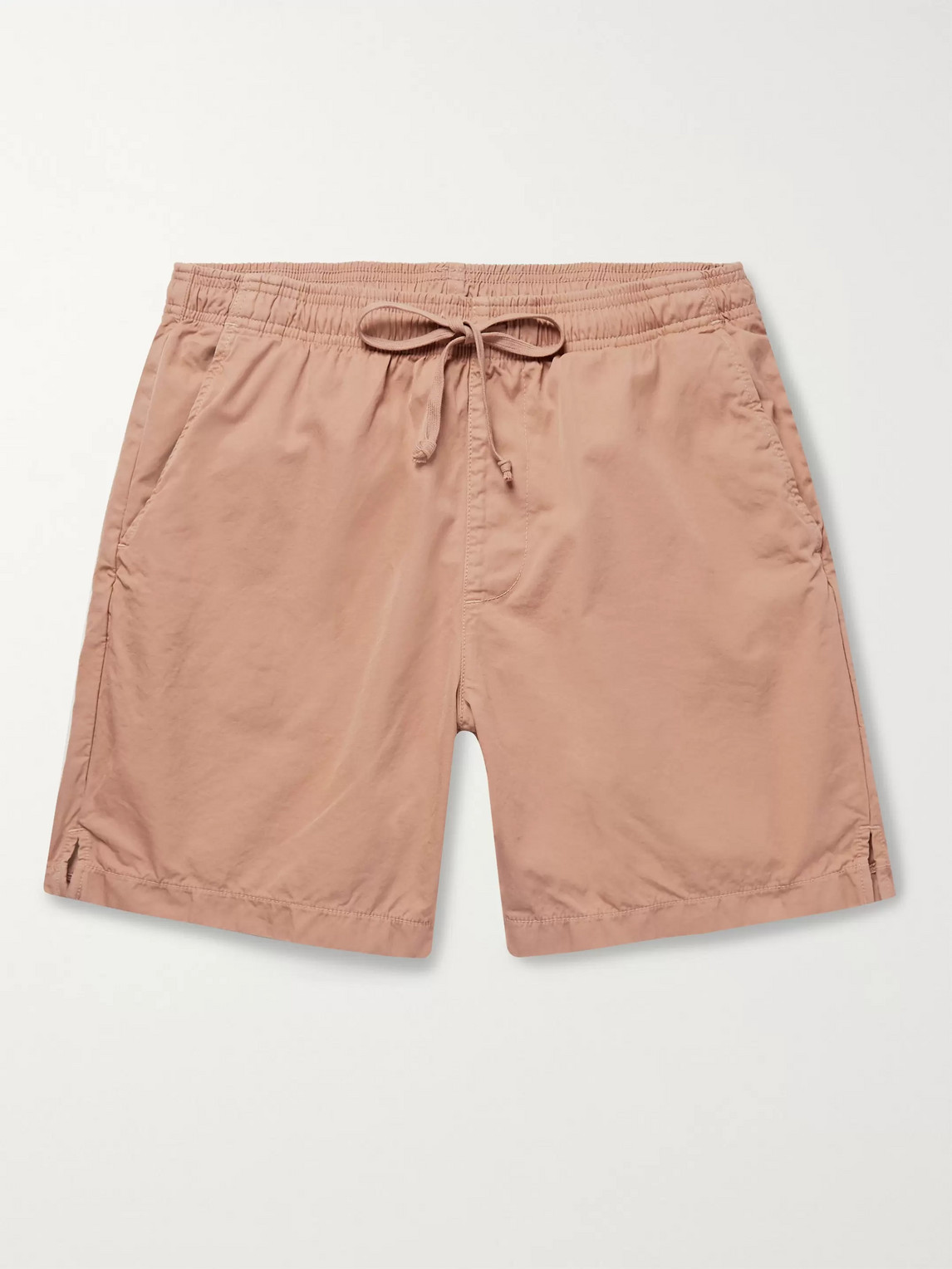 Save Khaki United Easy Slim-fit Cotton-twill Drawstring Shorts In Pink
