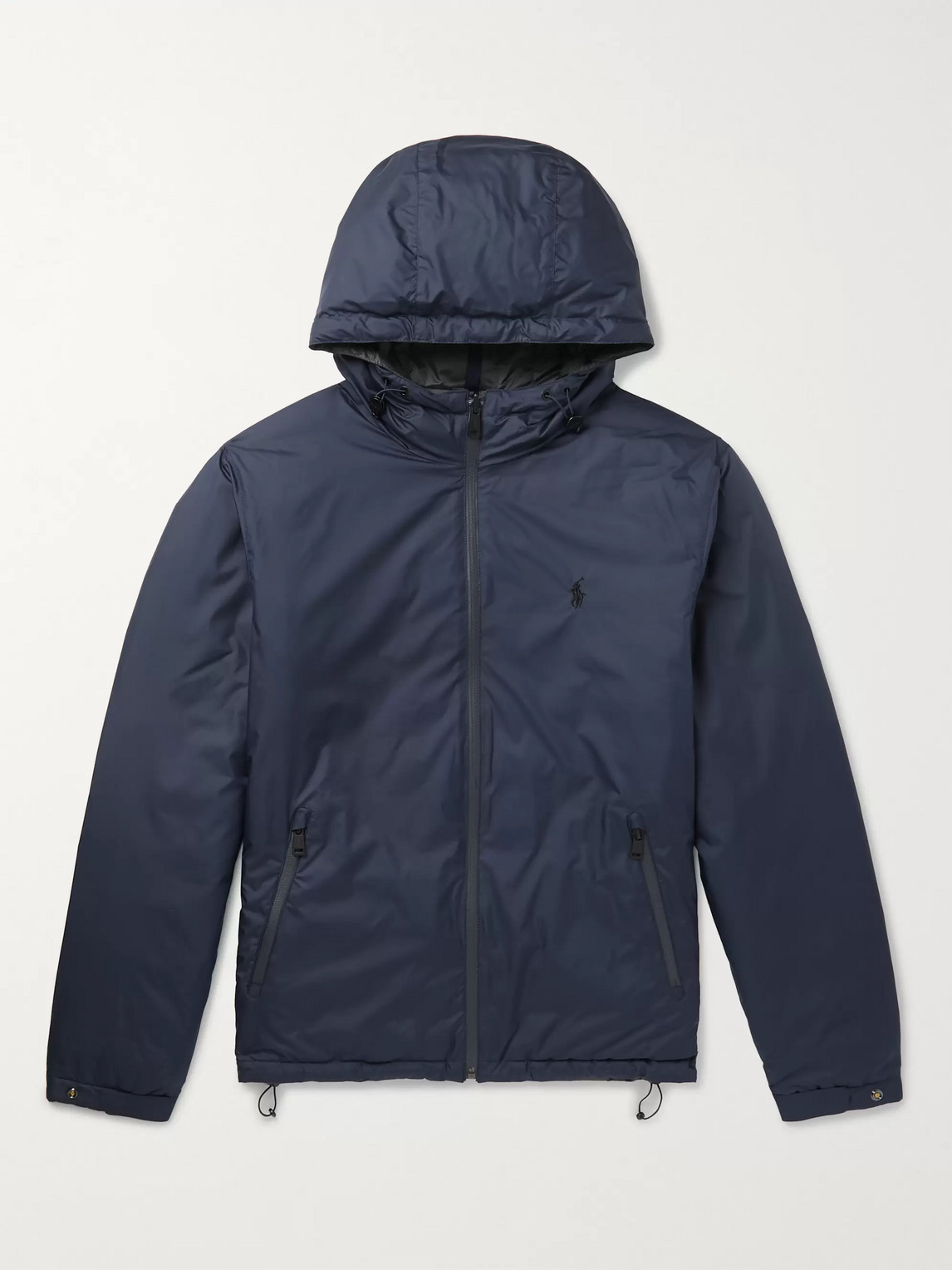 Polo Ralph Lauren Reversible Padded Hooded Shell Jacket In Blue