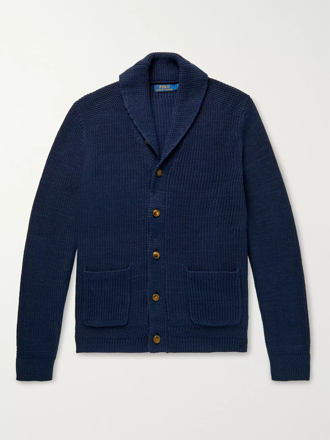Polo Ralph Lauren Shawl-collar Cotton Cardigan In Blue
