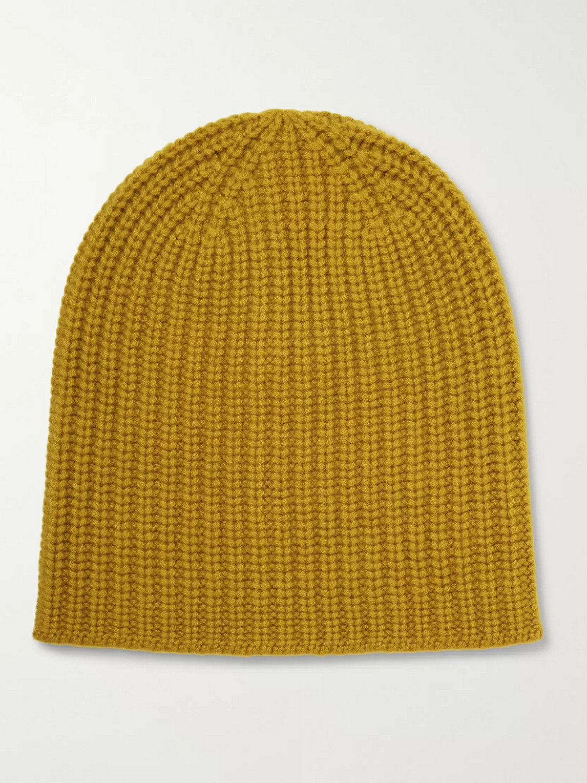 Alex Mill Ribbed Cashmere Beanie In Yellow