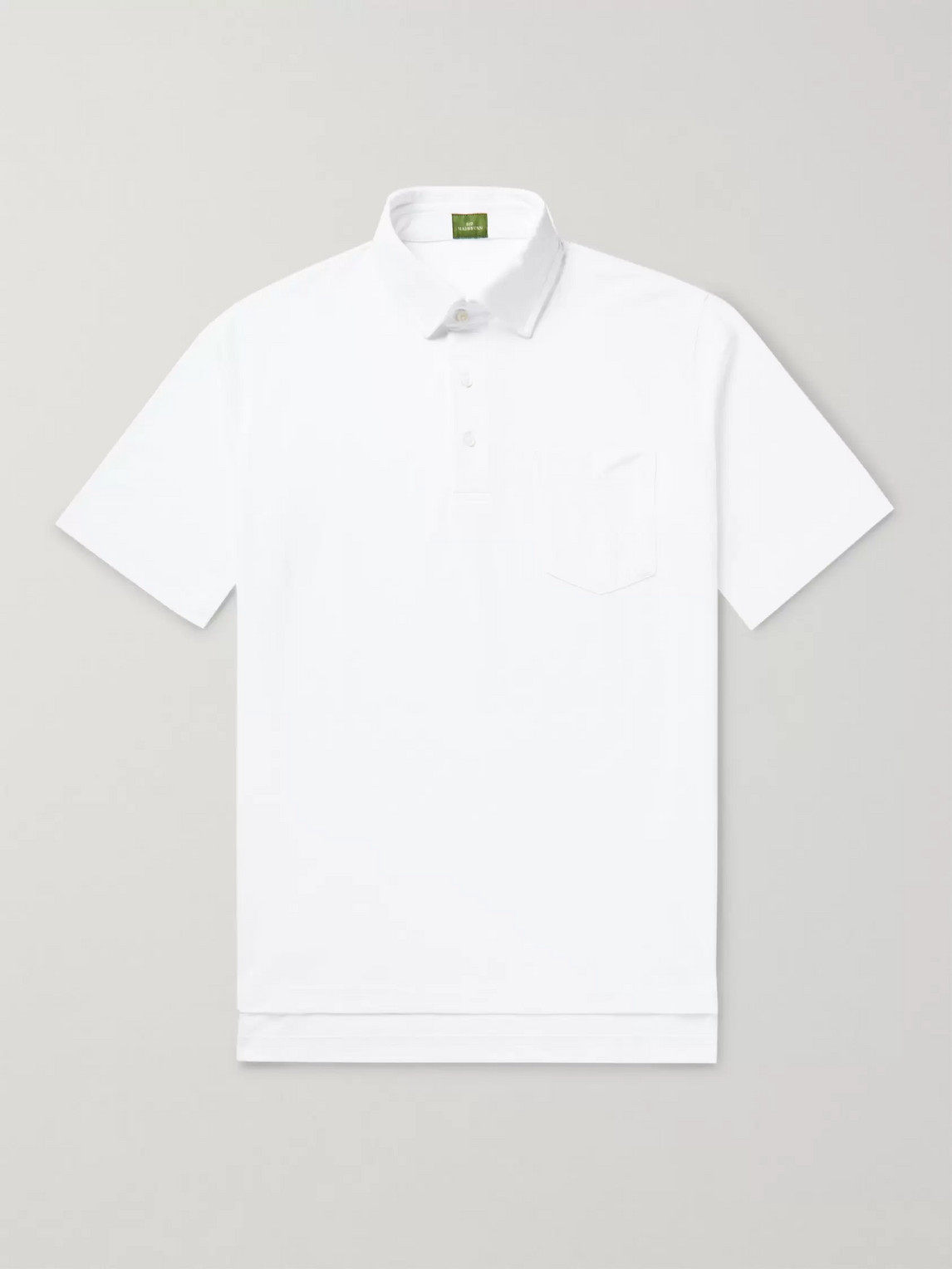 Sid Mashburn Pique Regular Fit Polo Shirt In White