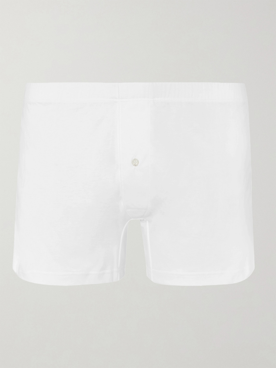 Zimmerli Sea Island Cotton Boxer Shorts In White