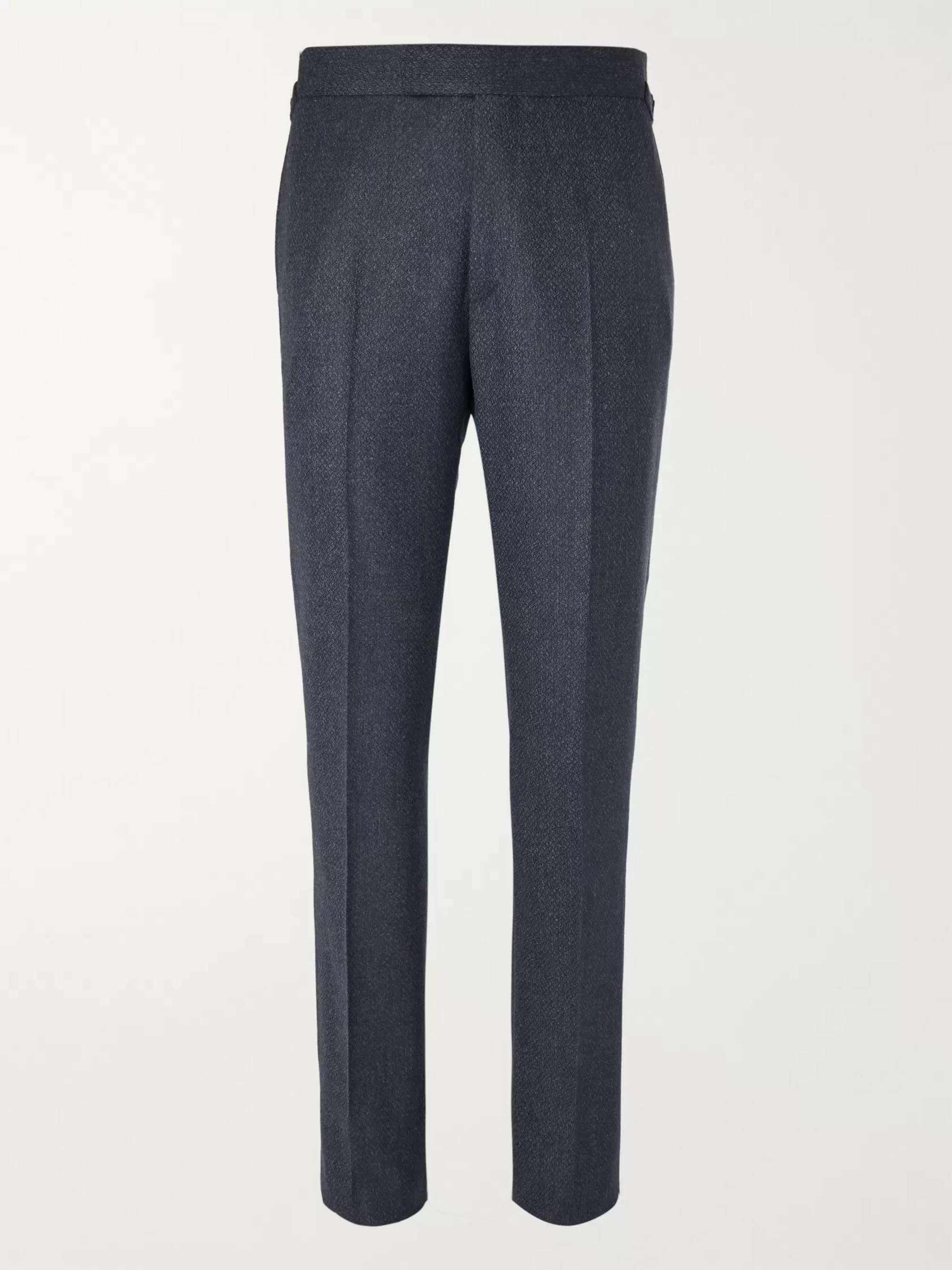 KINGSMAN Conrad Slim-Fit Mélange Wool Suit Trousers