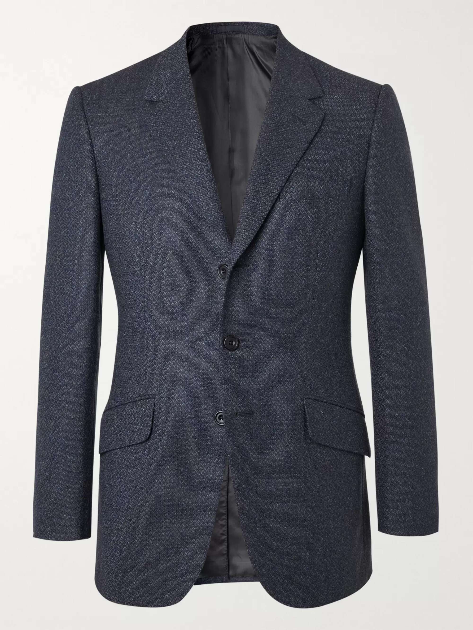 KINGSMAN Conrad Slim-Fit Mélange Wool Suit Jacket