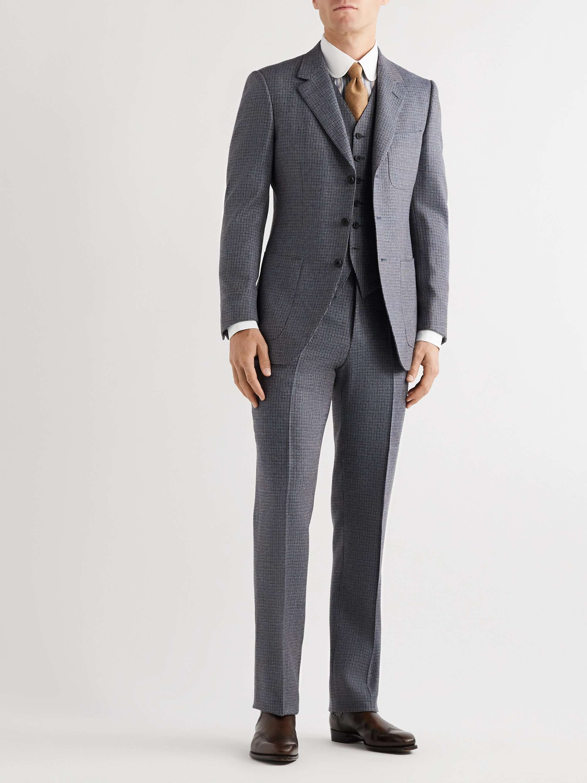 KINGSMAN Conrad Slim-Fit Checked Wool Suit Jacket