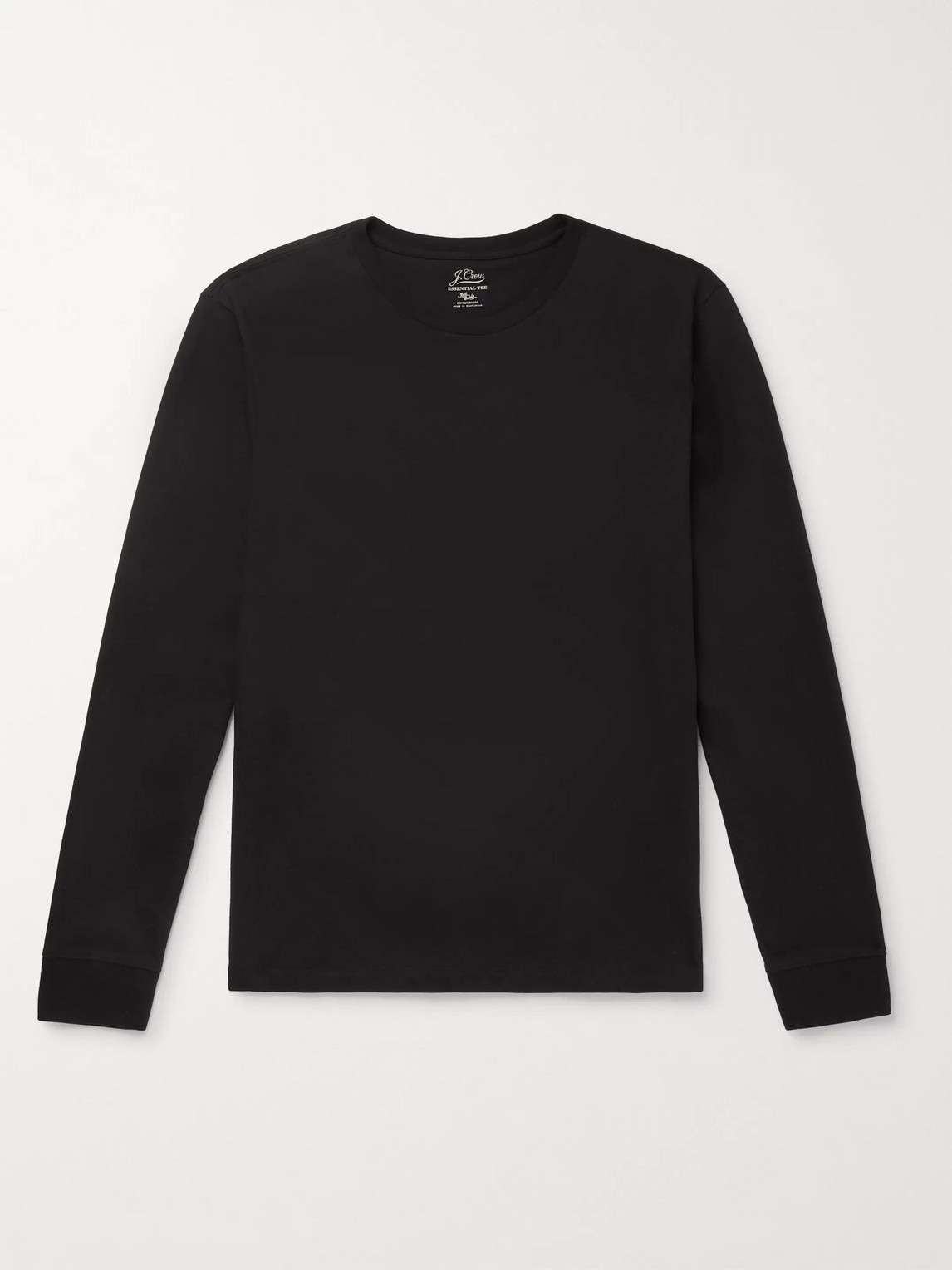Jcrew Cotton-jersey T-shirt In Black