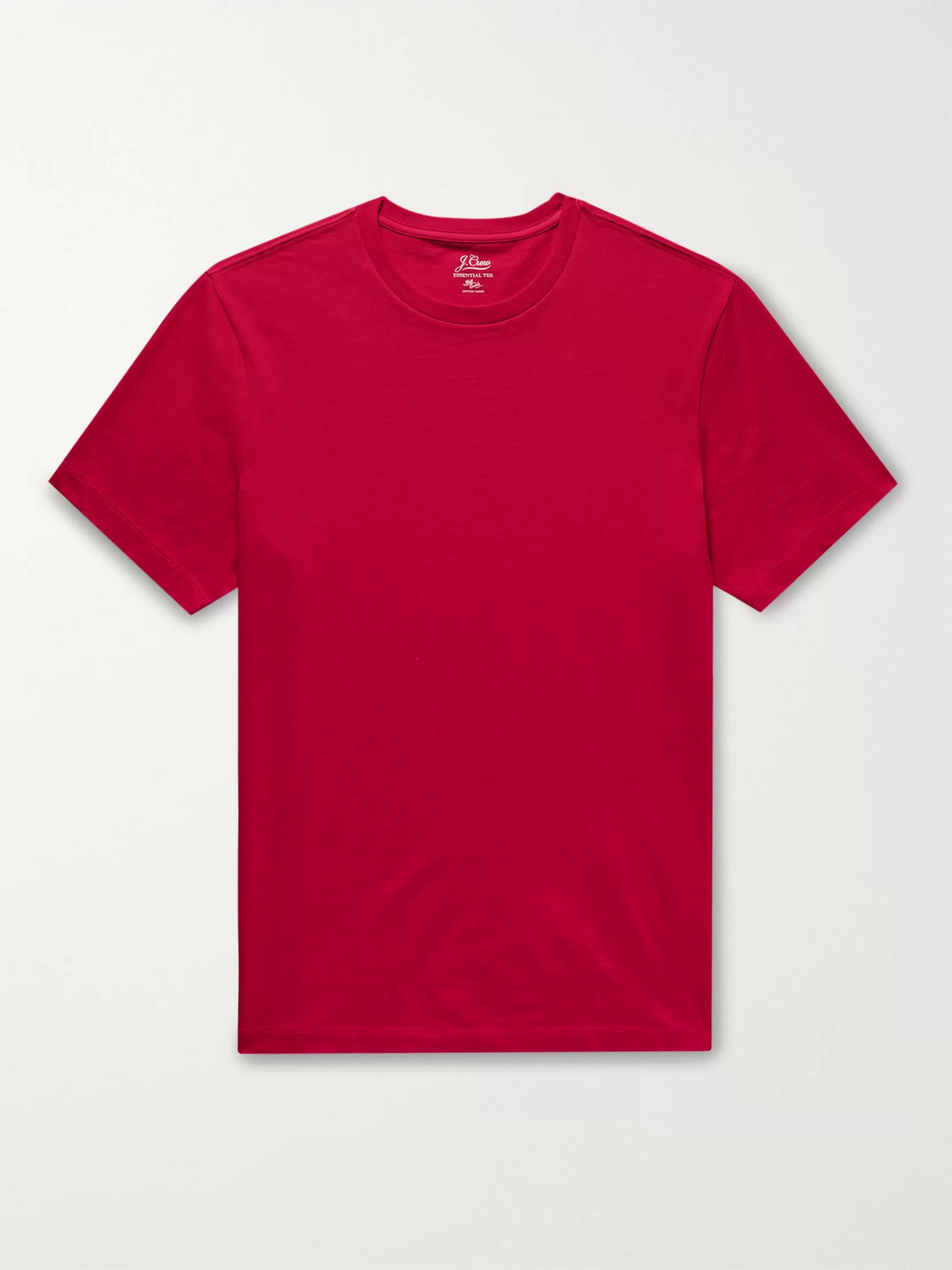 Jcrew Garment-dyed Cotton-jersey T-shirt In Red