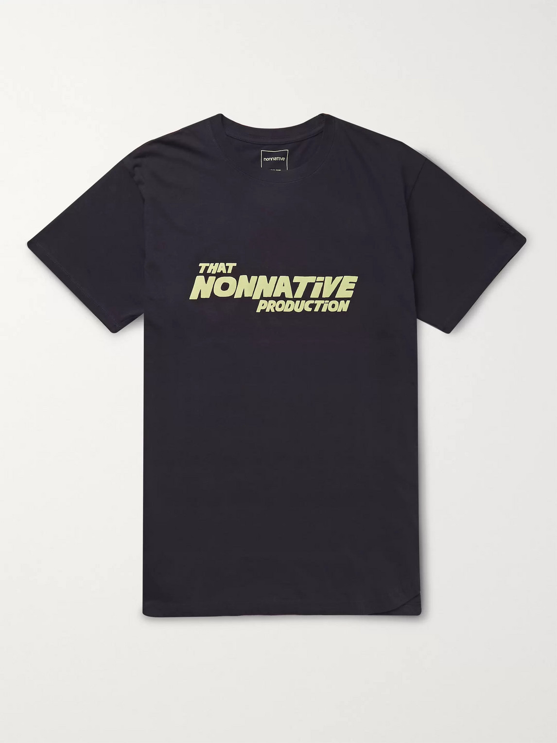 Nonnative Logo-print Cotton-jersey T-shirt In Blue