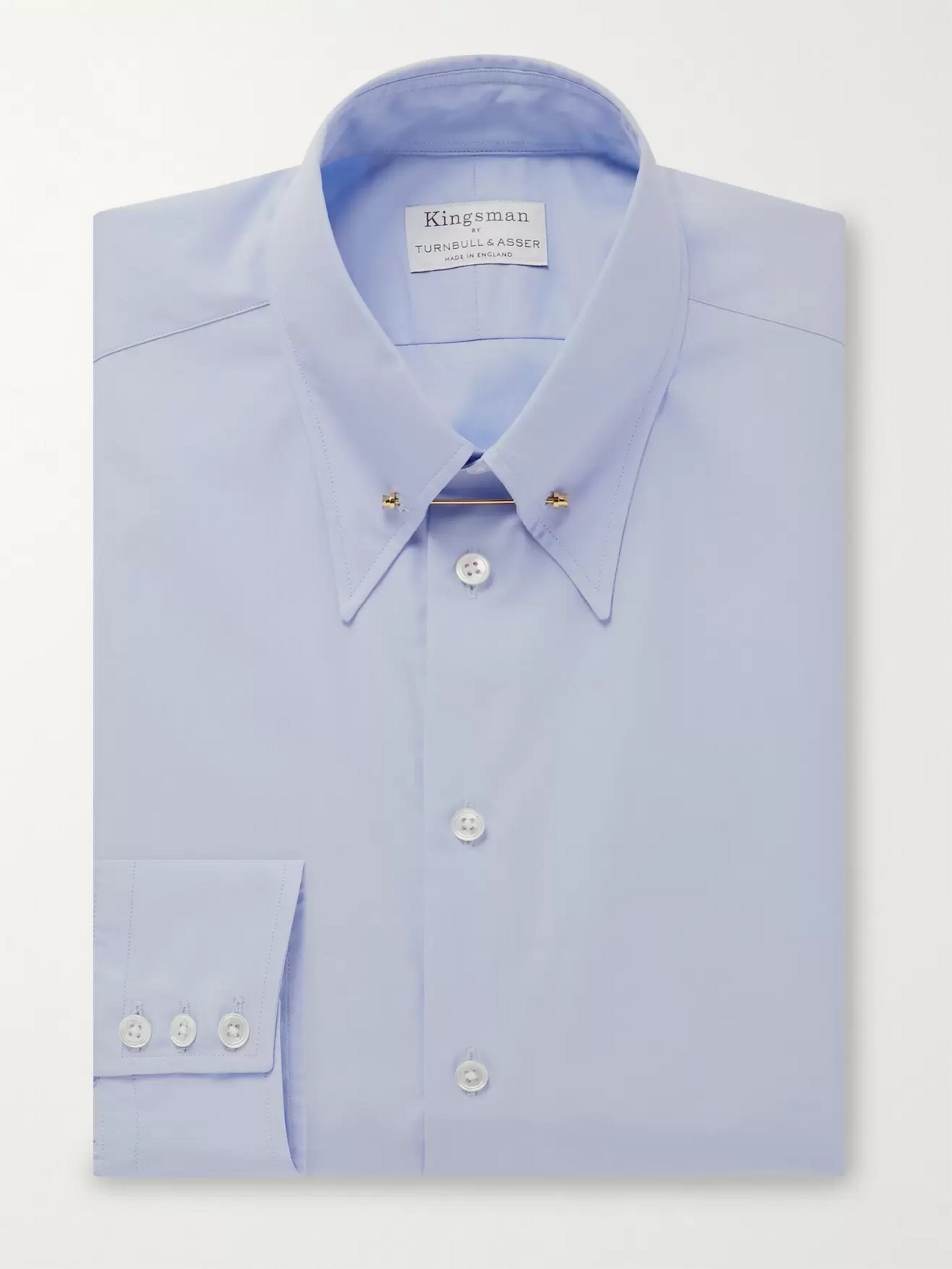 KINGSMAN + Turnbull & Asser Slim-Fit Pinned-Collar Cotton Shirt