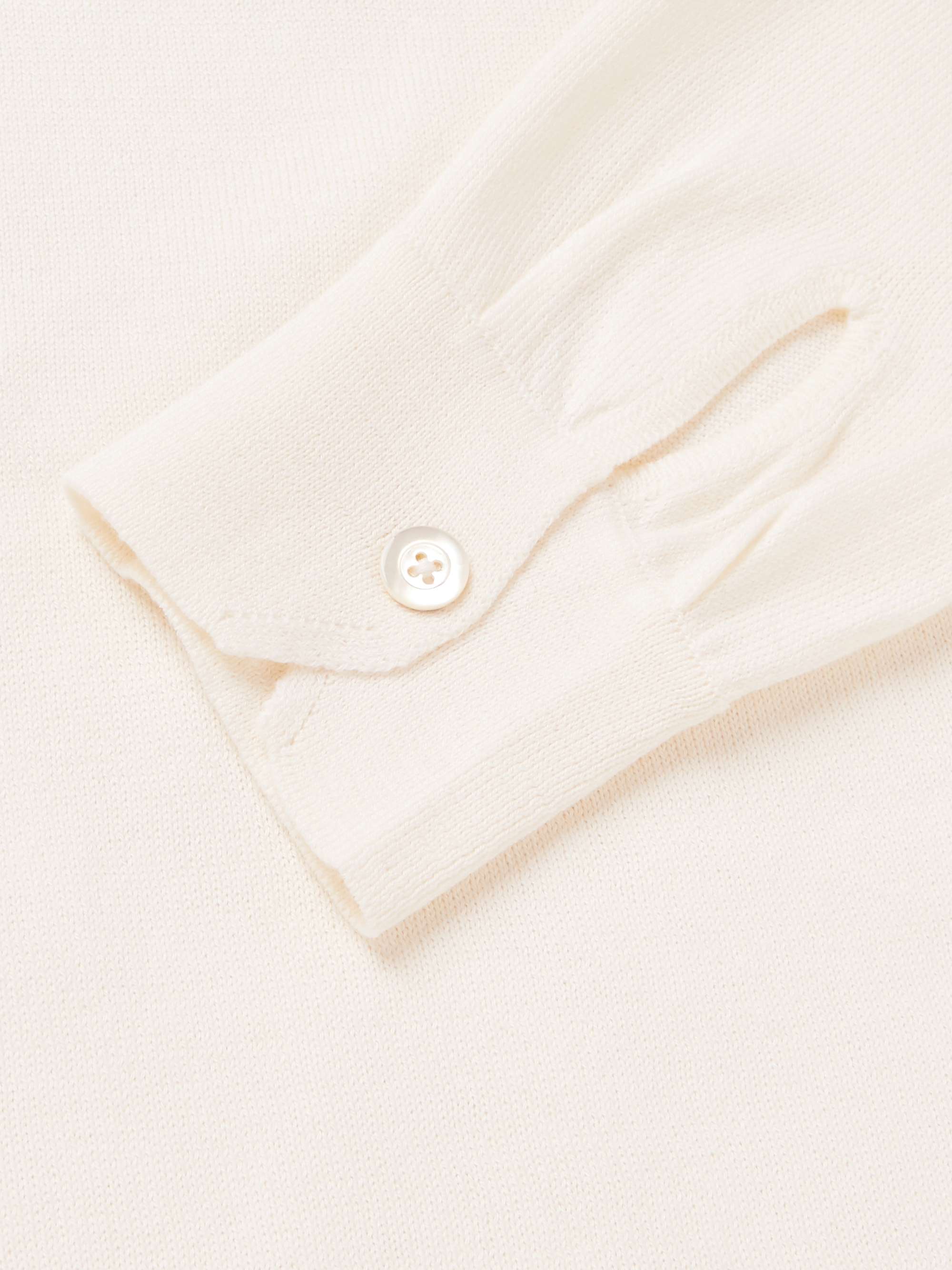 SAMAN AMEL Slim-Fit Cotton and Silk-Blend Polo Shirt