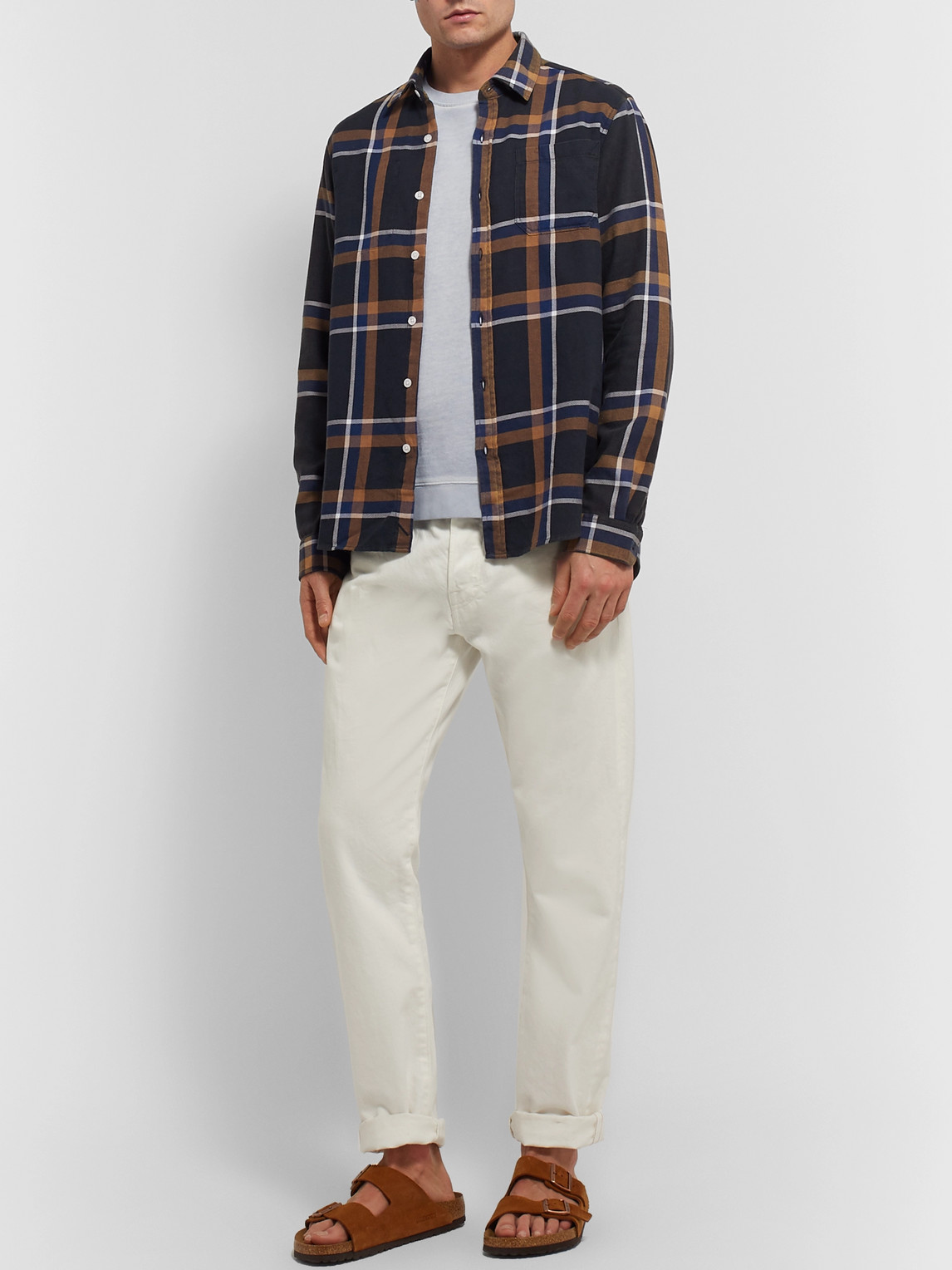 Saturdays Surf Nyc Kenmare Checked Cotton-flannel Shirt In Multi