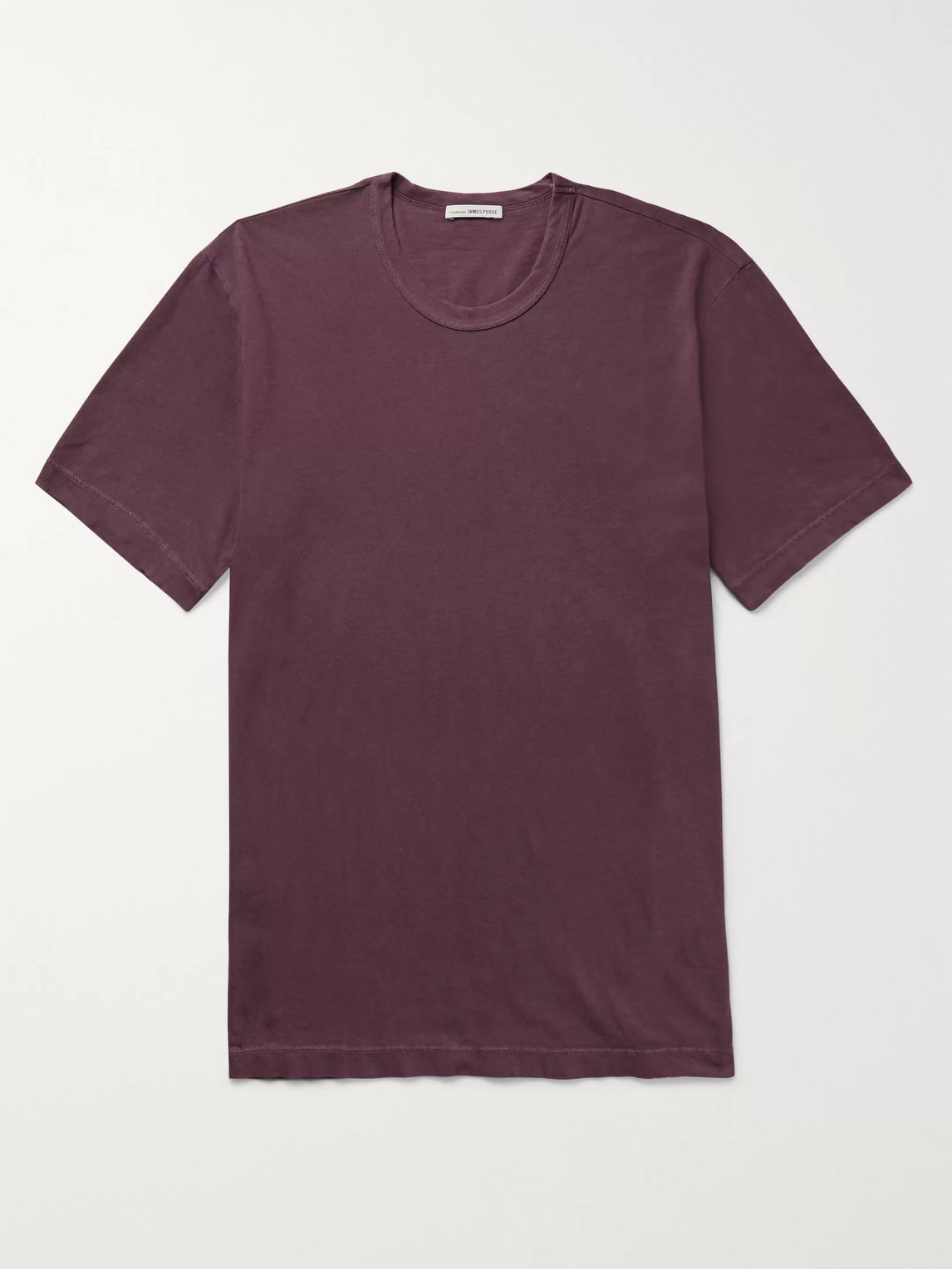 James Perse Combed Cotton-jersey T-shirt In Purple