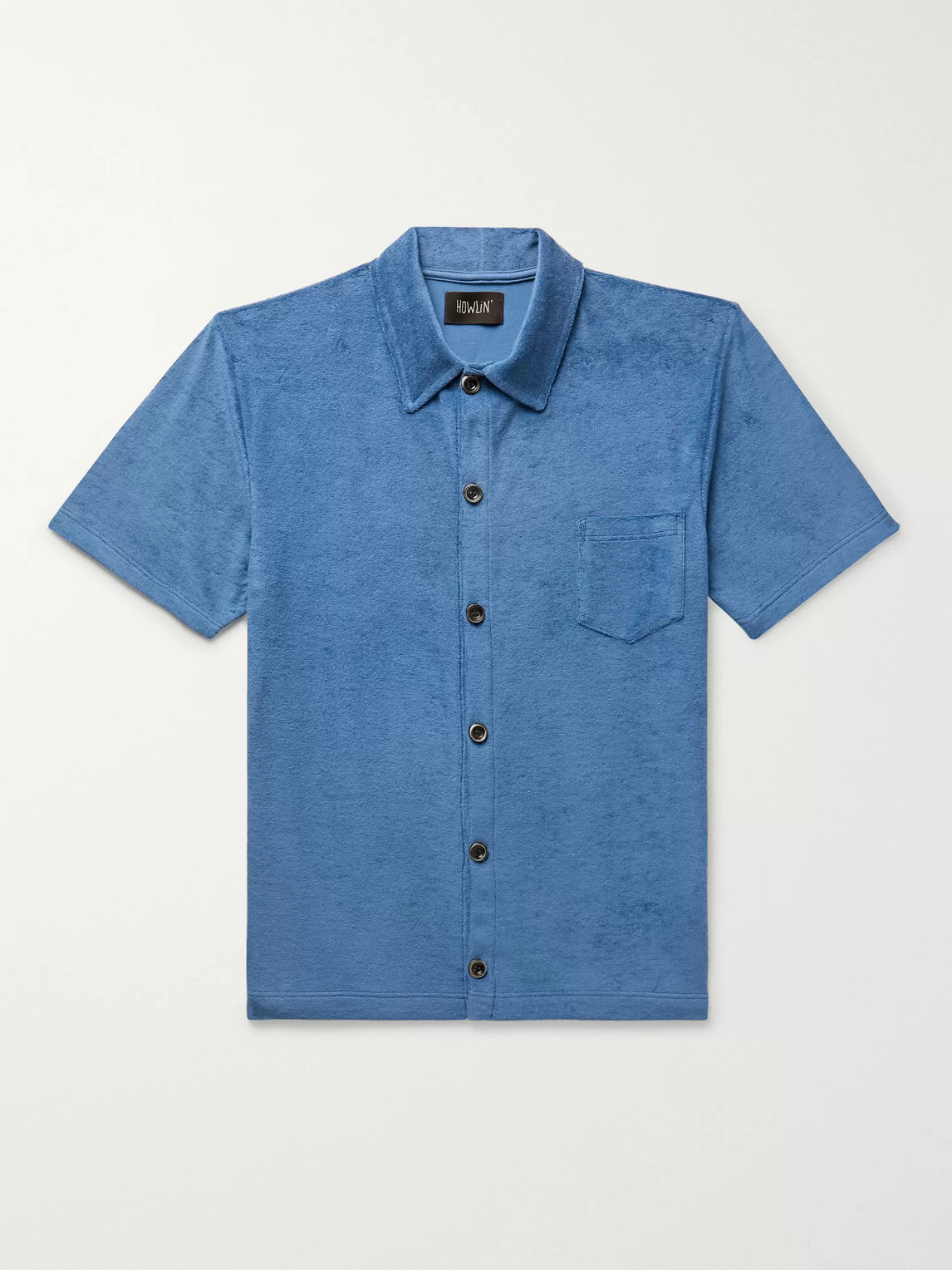 Howlin' Light Flight Cotton-blend Terry Shirt In Blue