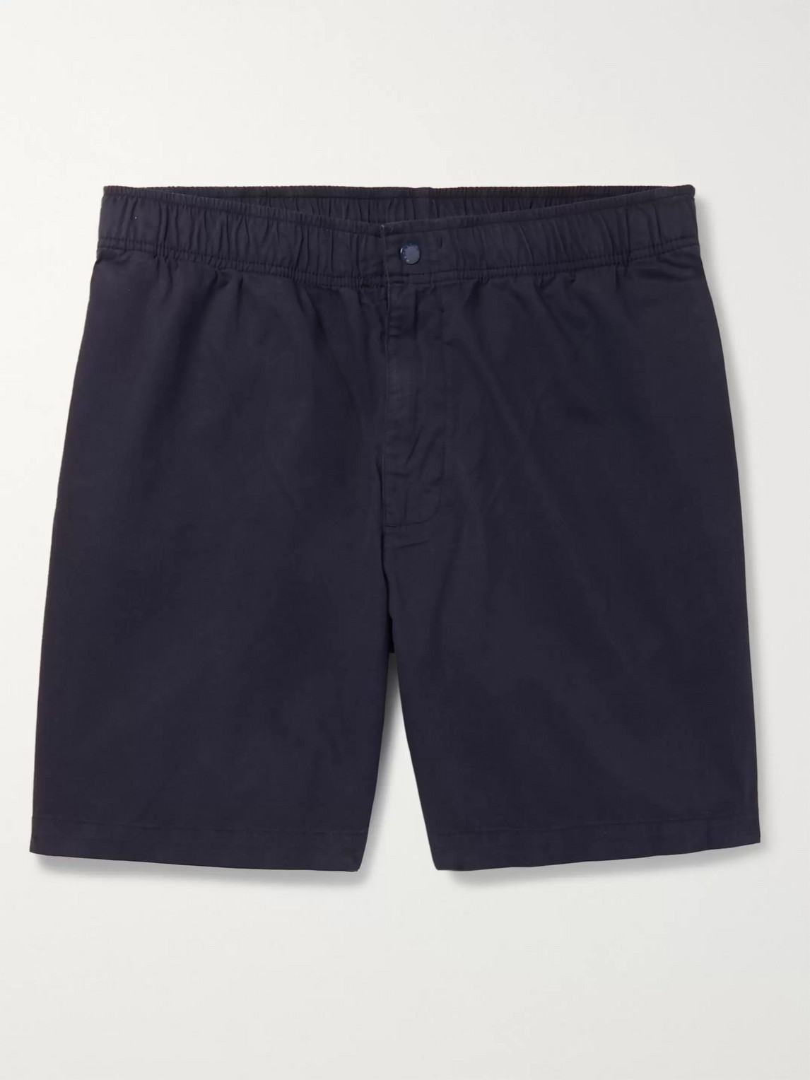 Adsum Bank Wide-leg Cotton-twill Shorts In Blue