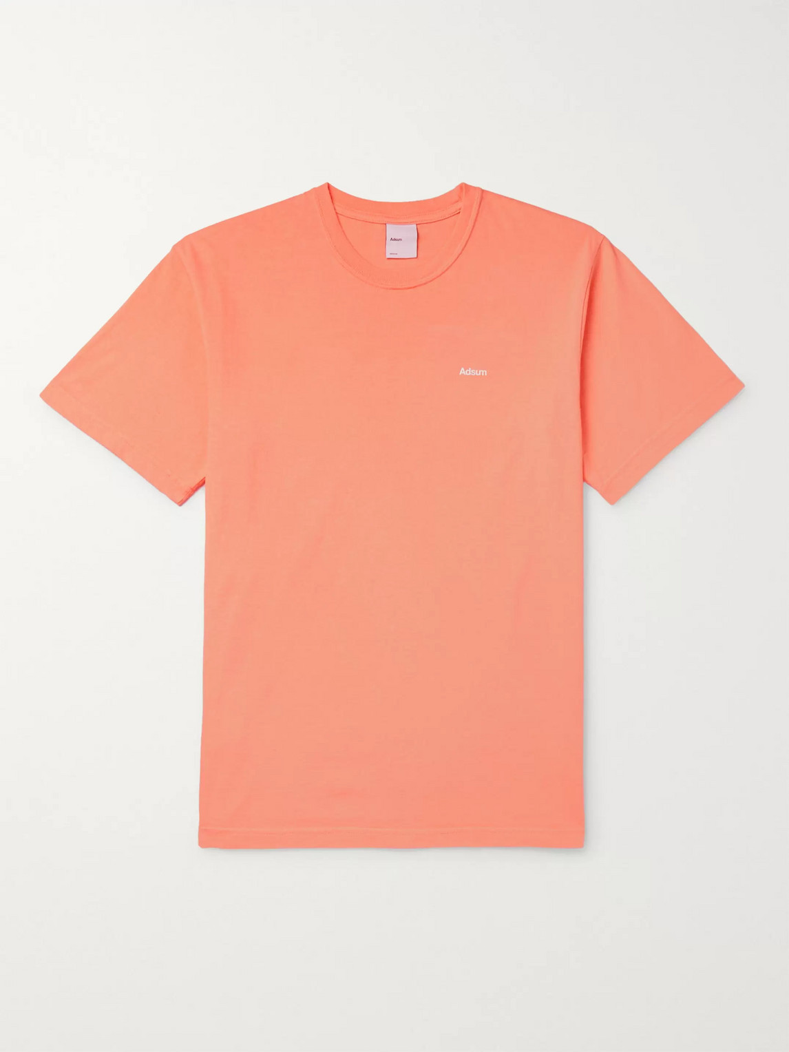 Adsum Logo-print Cotton-jersey T-shirt In Orange