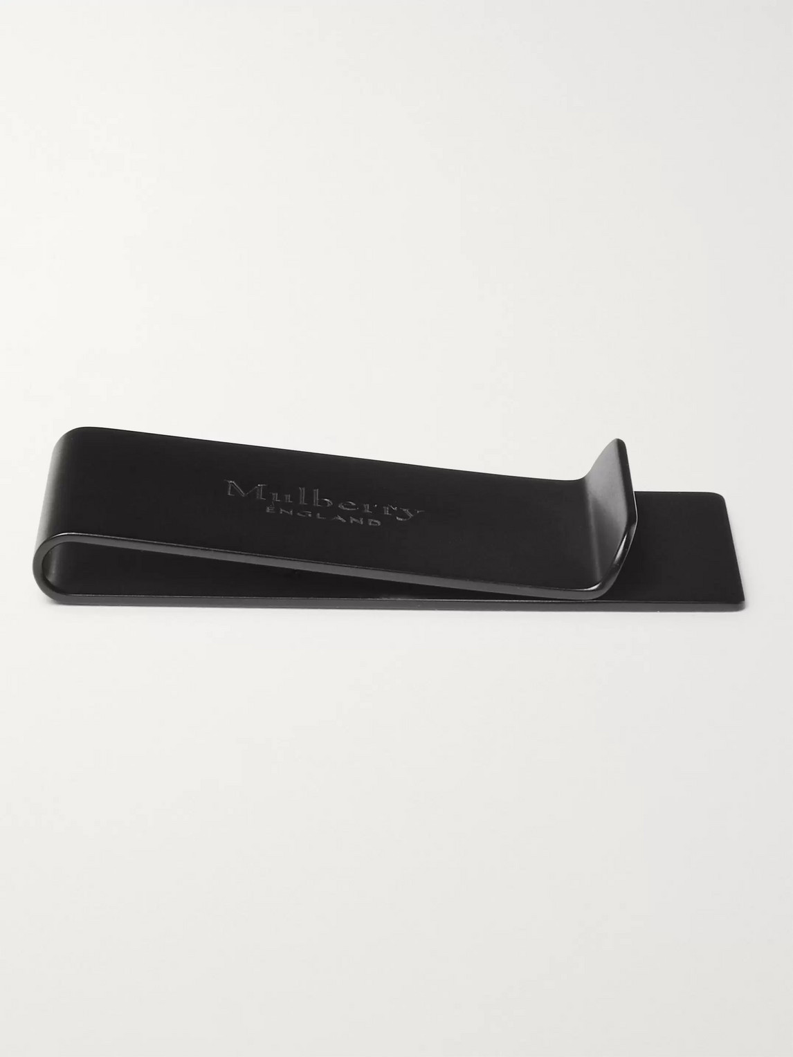 Mulberry Gunmetal-tone Stainless Steel Money Clip In Black