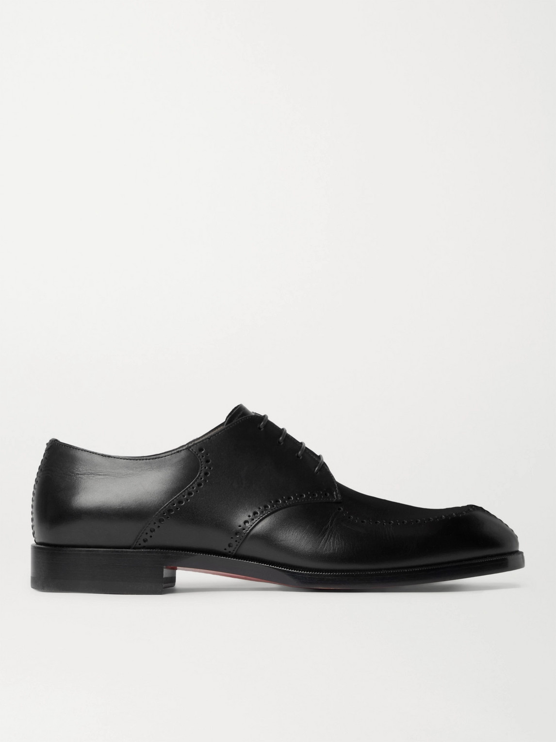 Shop Christian Louboutin A Mon Homme Leather Brogues In Black