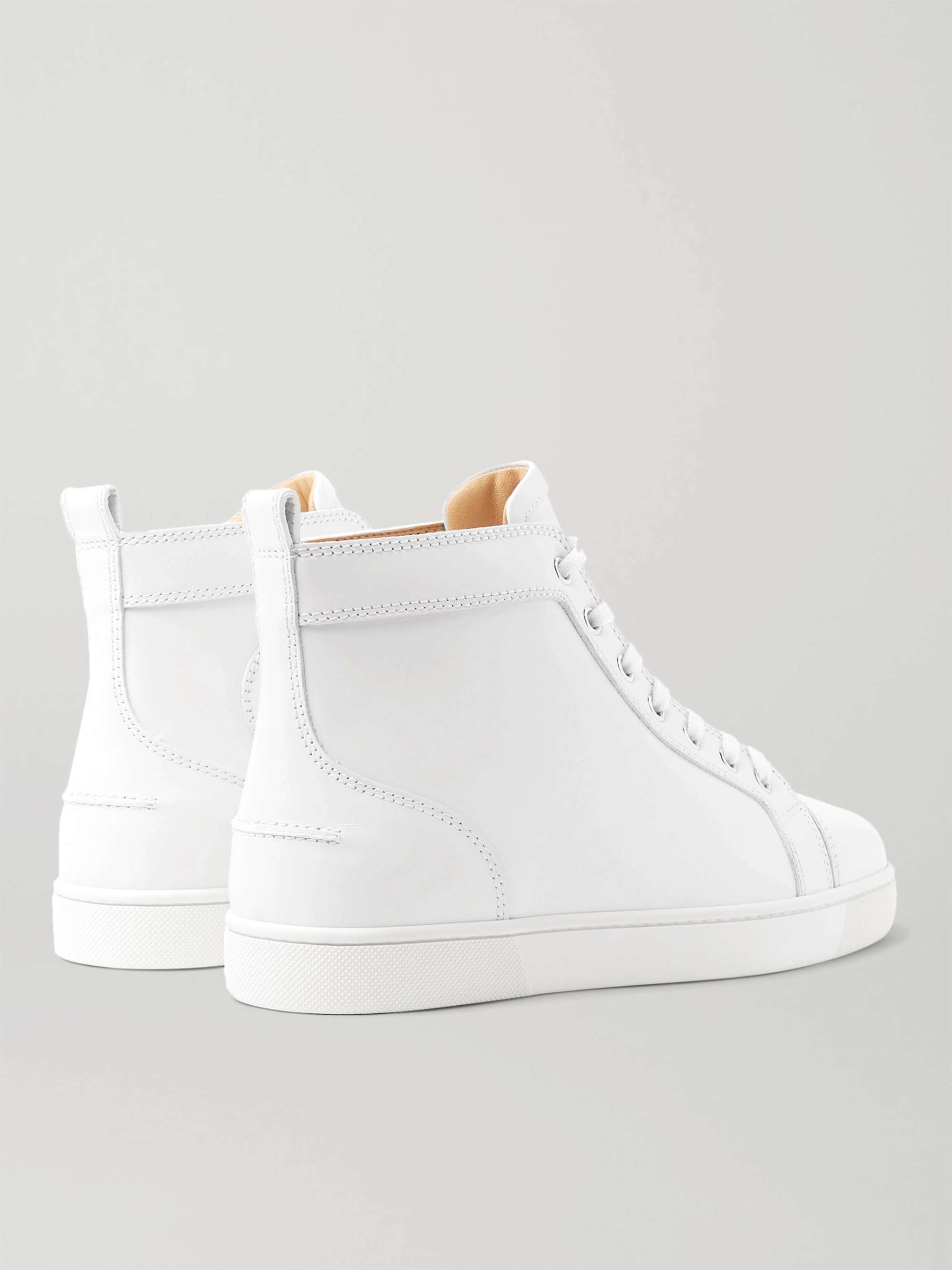 CHRISTIAN LOUBOUTIN Louis Leather High-Top Sneakers