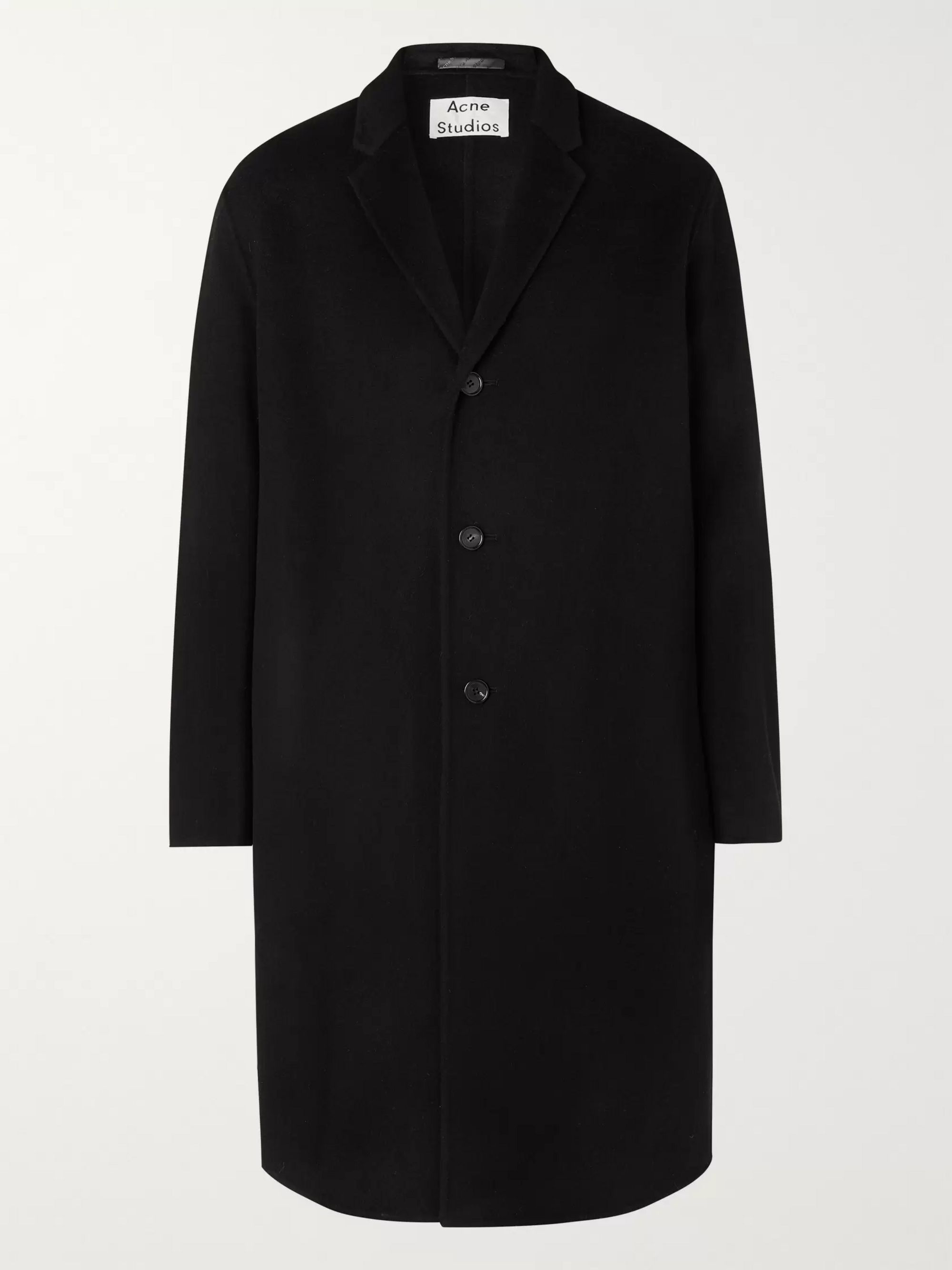 black coat casual