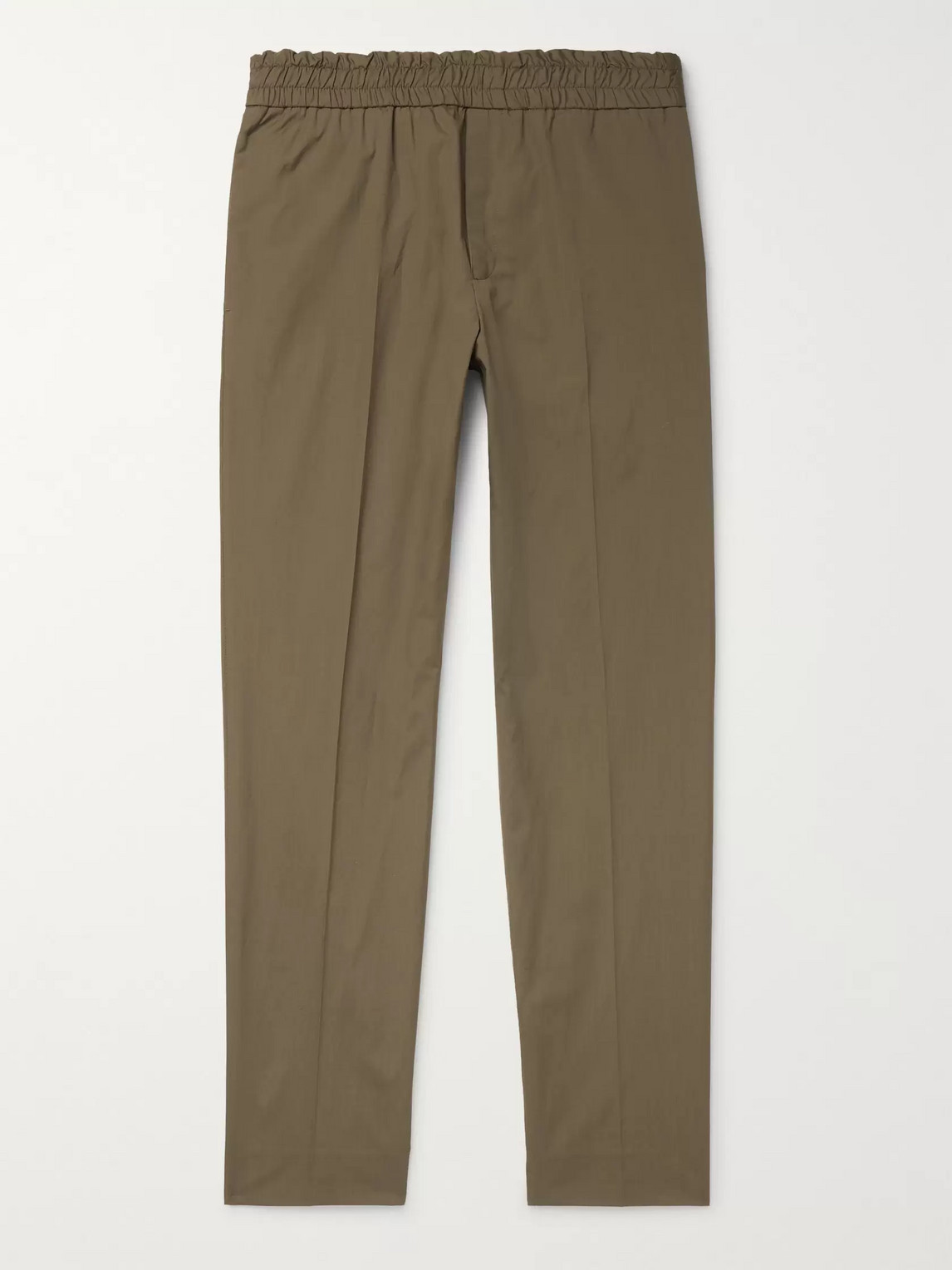 ACNE STUDIOS TAPERED WASHED COTTON-TWILL TROUSERS