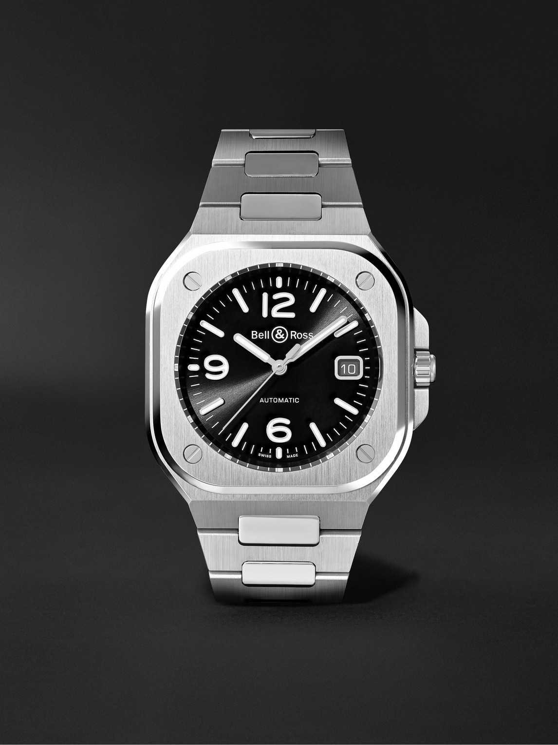 Bell & Ross Br 05 Black Steel Automatic 40mm Stainless Steel Watch, Ref. No. Br05a-bl-st/sst