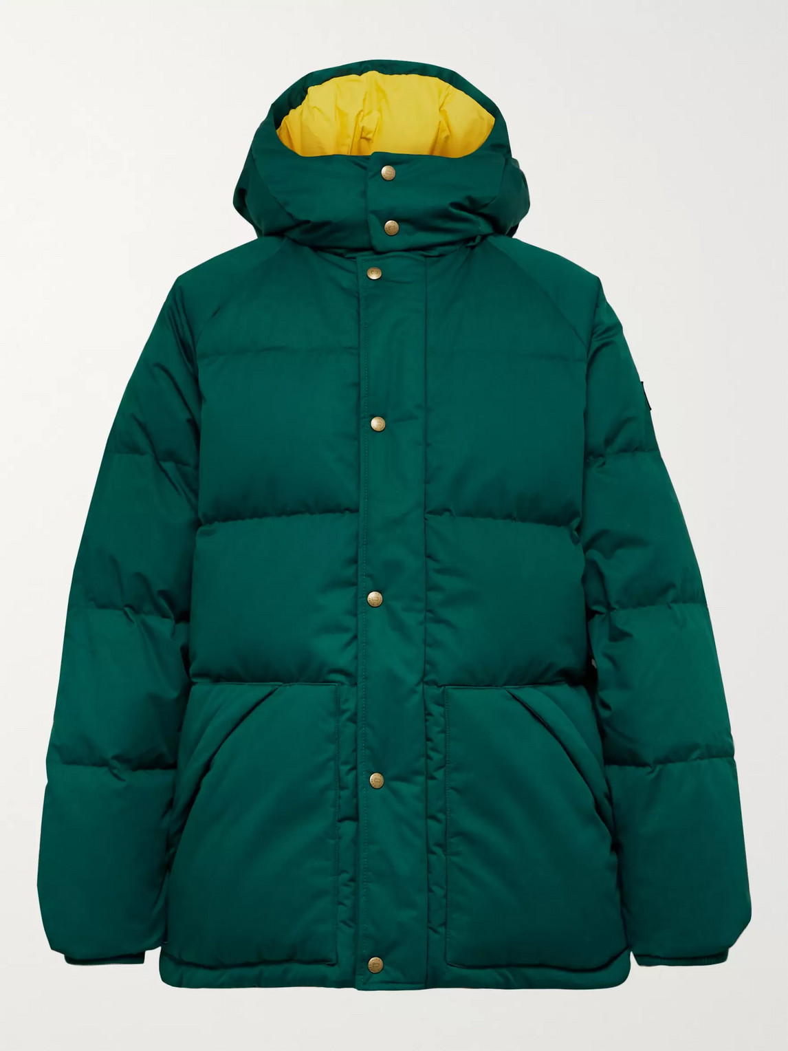 AIMÉ LEON DORE WOOLRICH QUILTED COTTON-SHELL HOODED DOWN JACKET