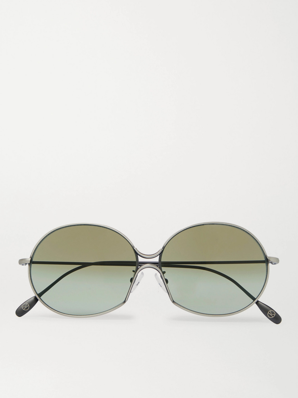 Kingsman Cutler And Gross Round-frame Silver-tone Metal Sunglasses