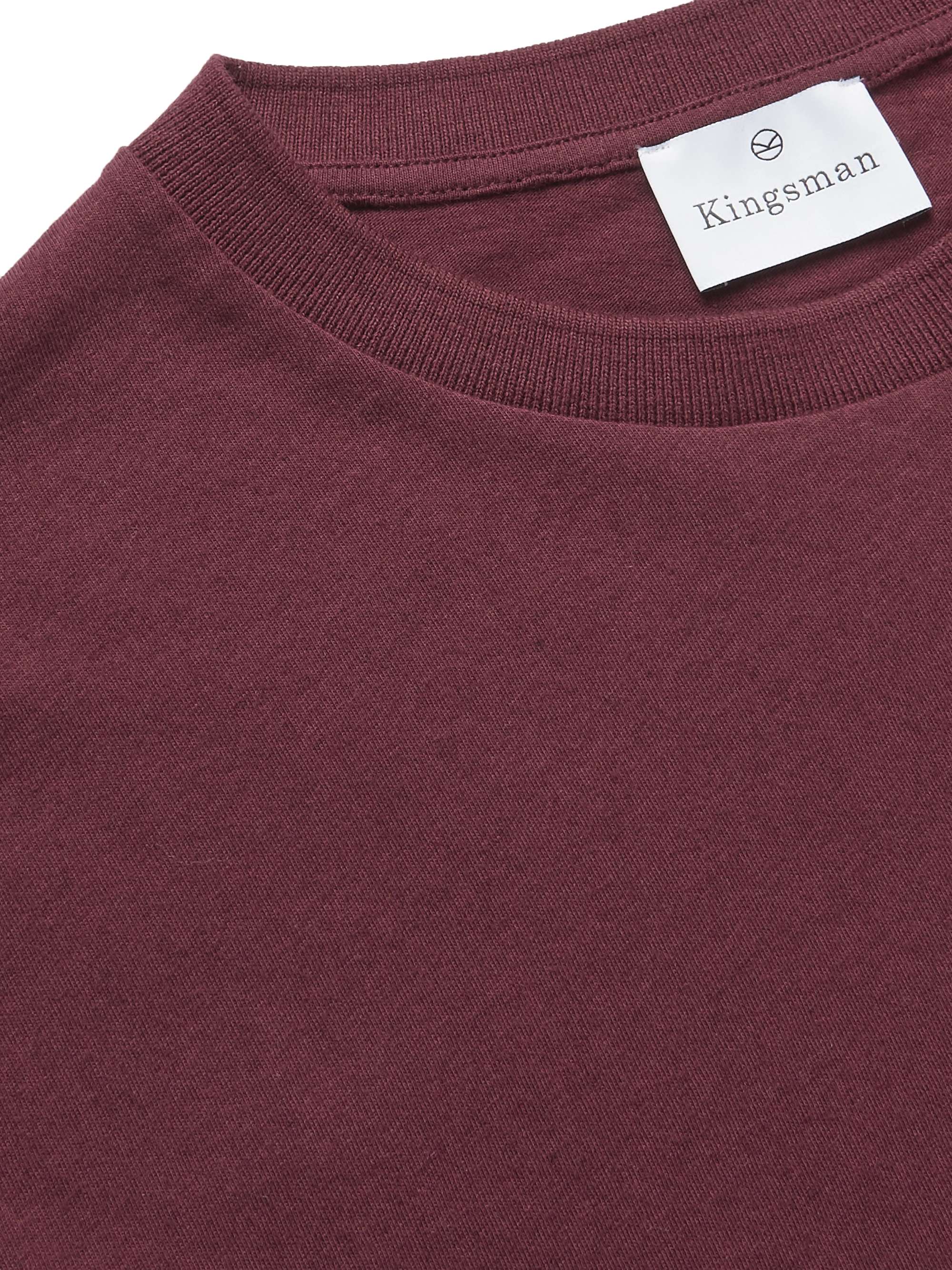 KINGSMAN Cotton and Cashmere-Blend Jersey T-Shirt
