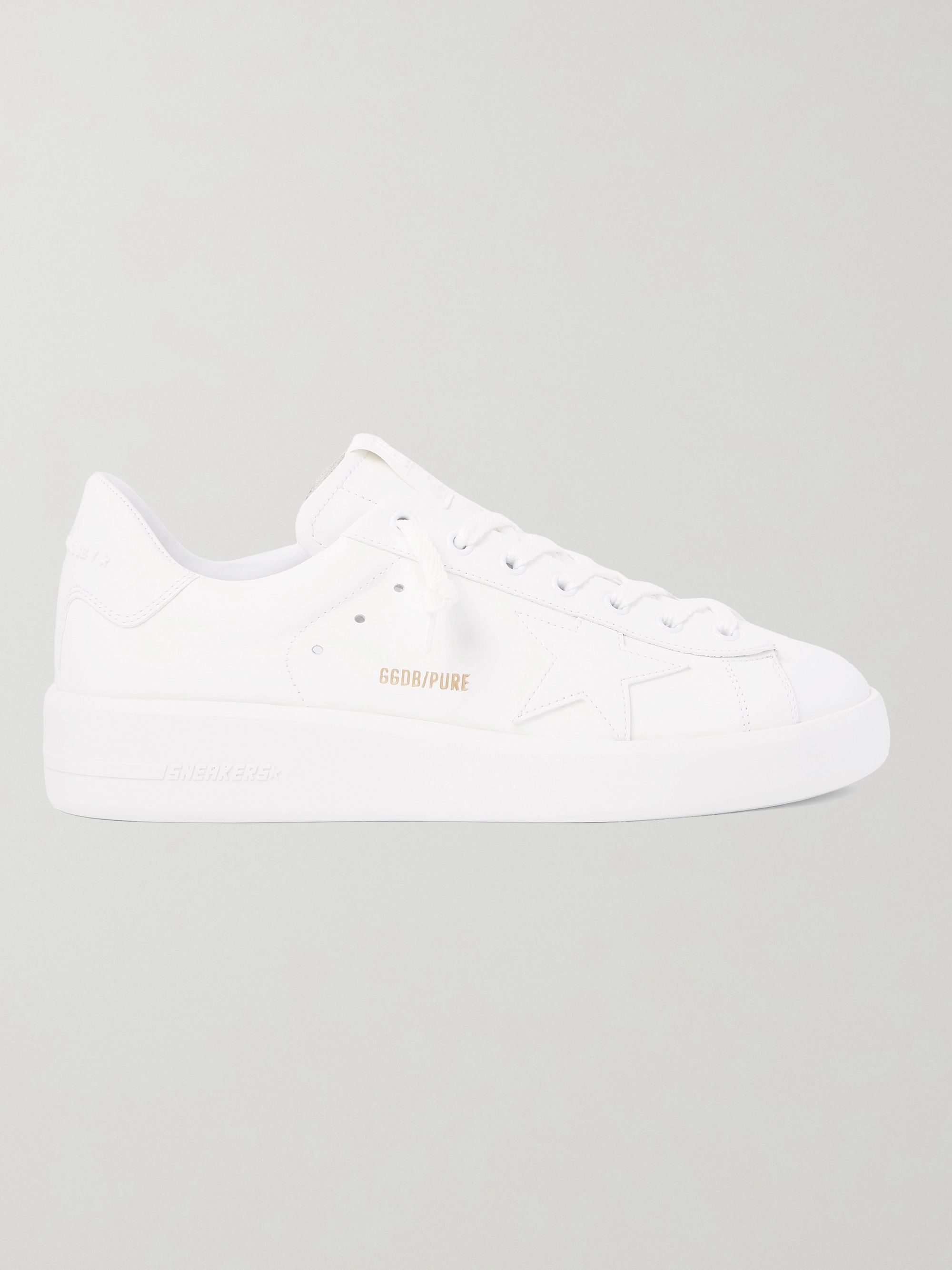 White Purestar Leather Sneakers | Golden Goose | MR PORTER