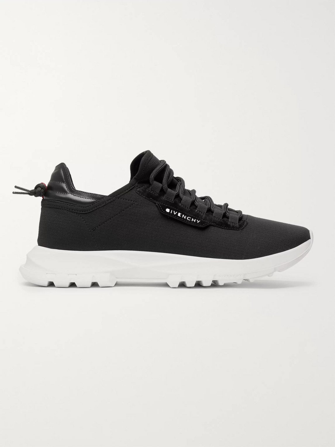 Shop Givenchy Spectre Leather-trimmed Neoprene Sneakers In Black