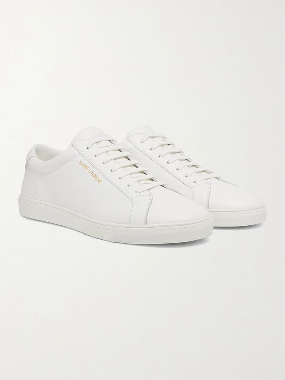 saint laurent all white sneakers
