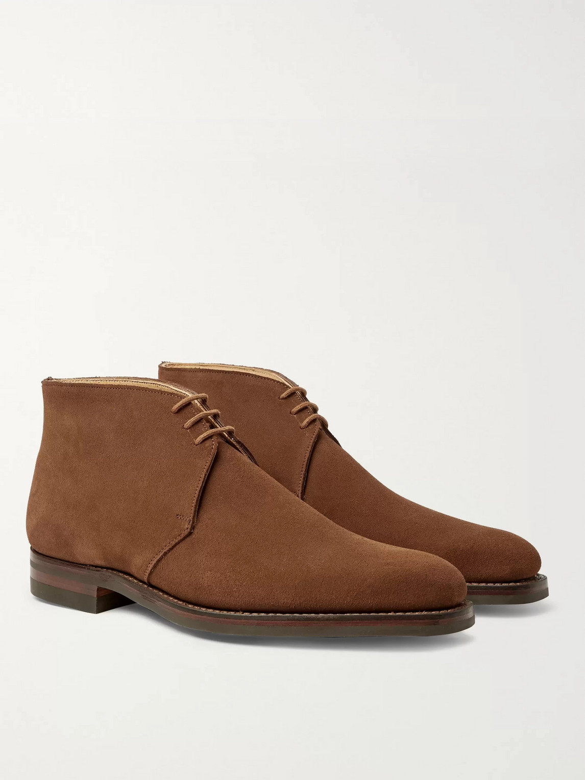 George Cleverley Nathan Suede Chukka Boots In Brown | ModeSens
