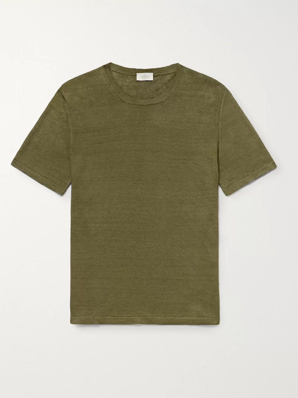 Altea Linen T-shirt In Green