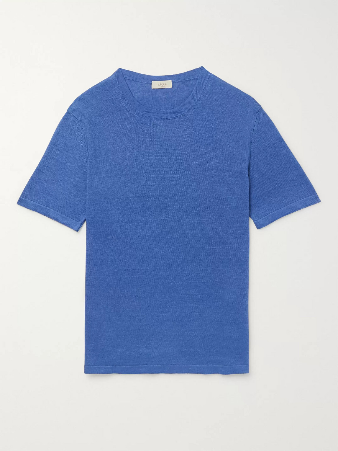 Altea Linen T-shirt In Blue