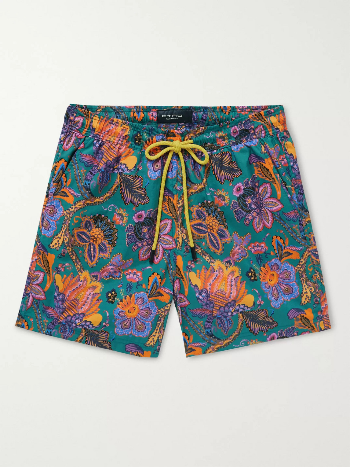 Etro Mid-length Printed Swim Shorts In Multi