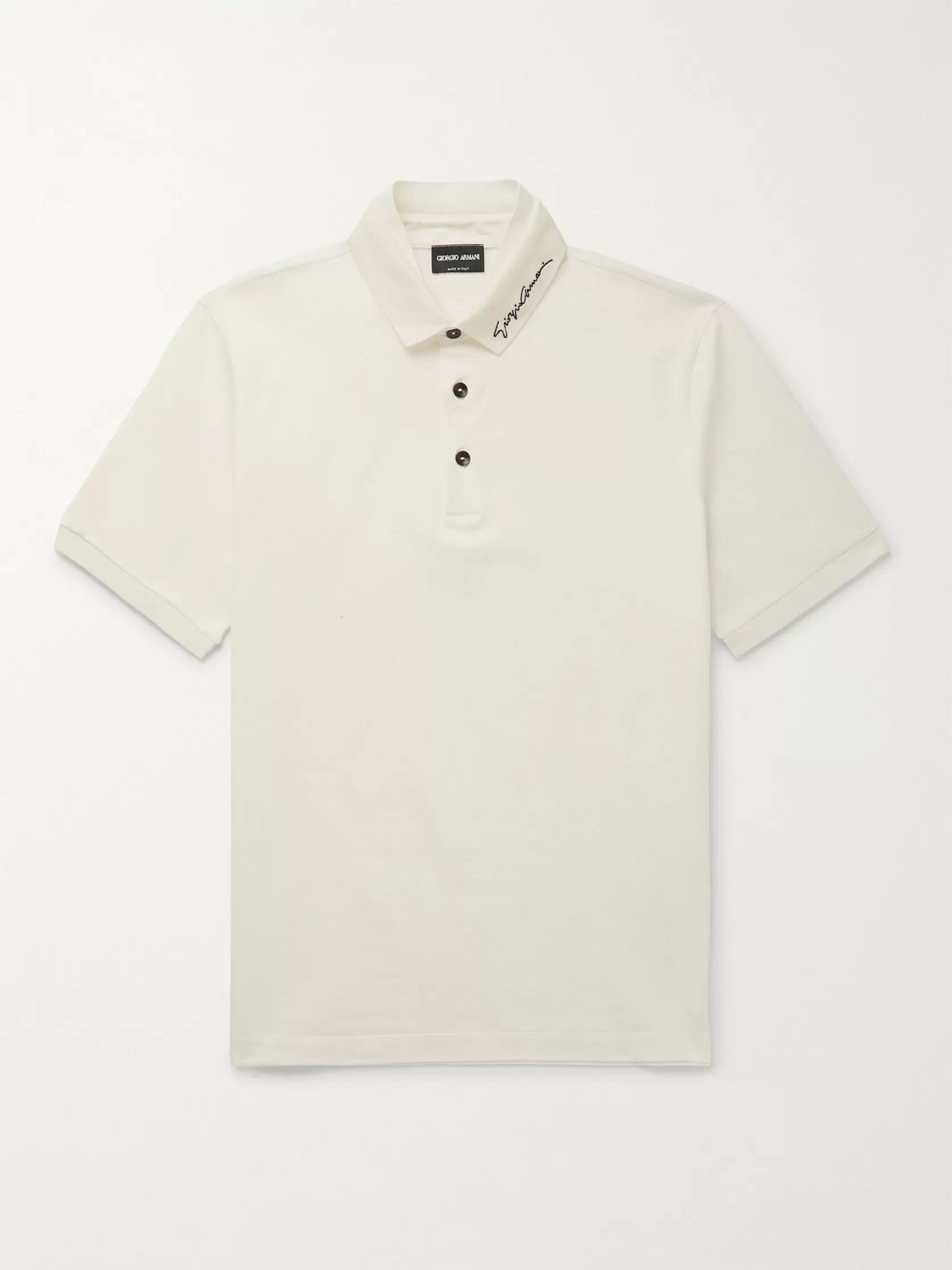 Stretch-Cotton Piqué Polo Shirt 