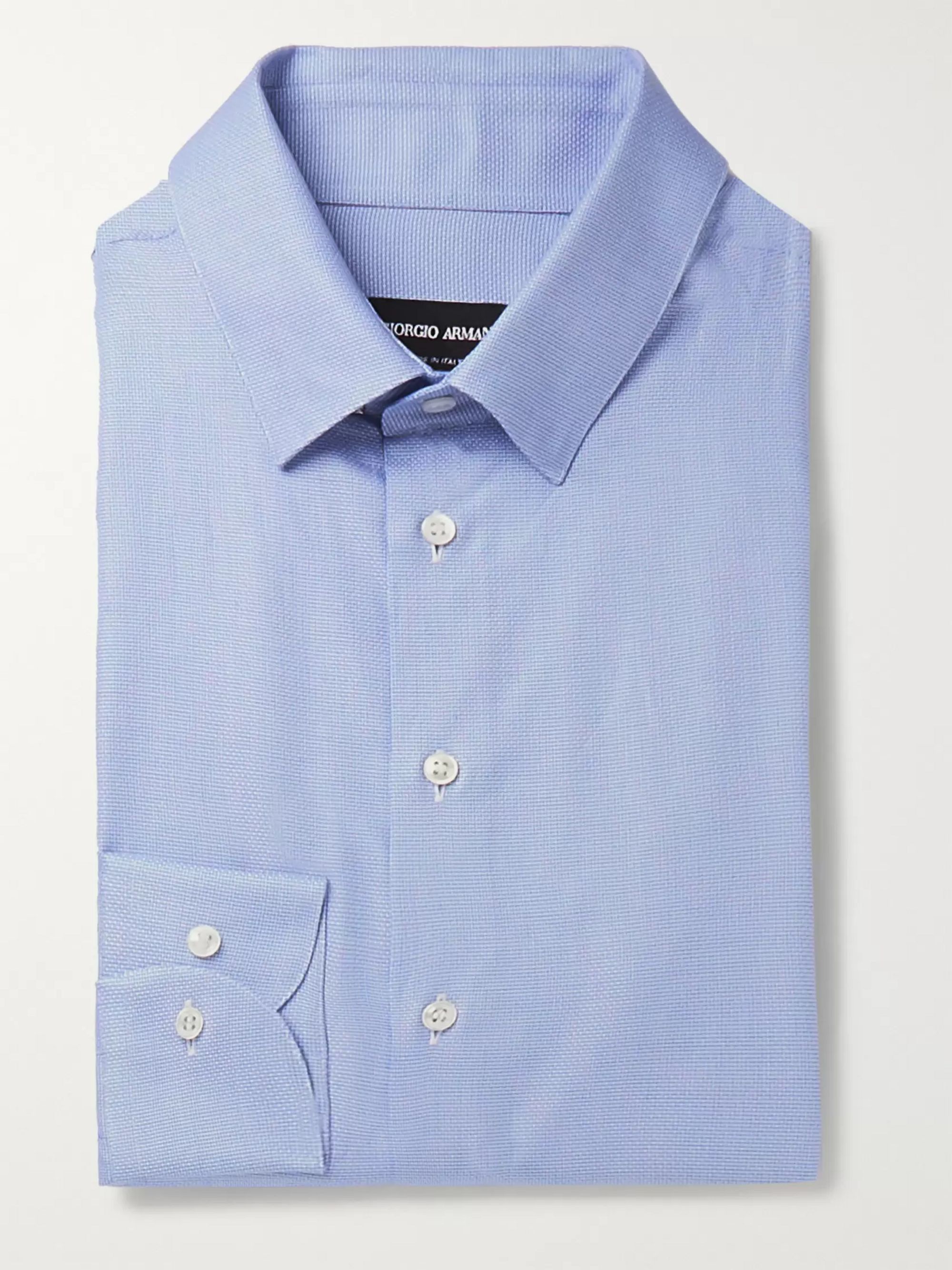 Checked Cotton Shirt | Giorgio Armani 