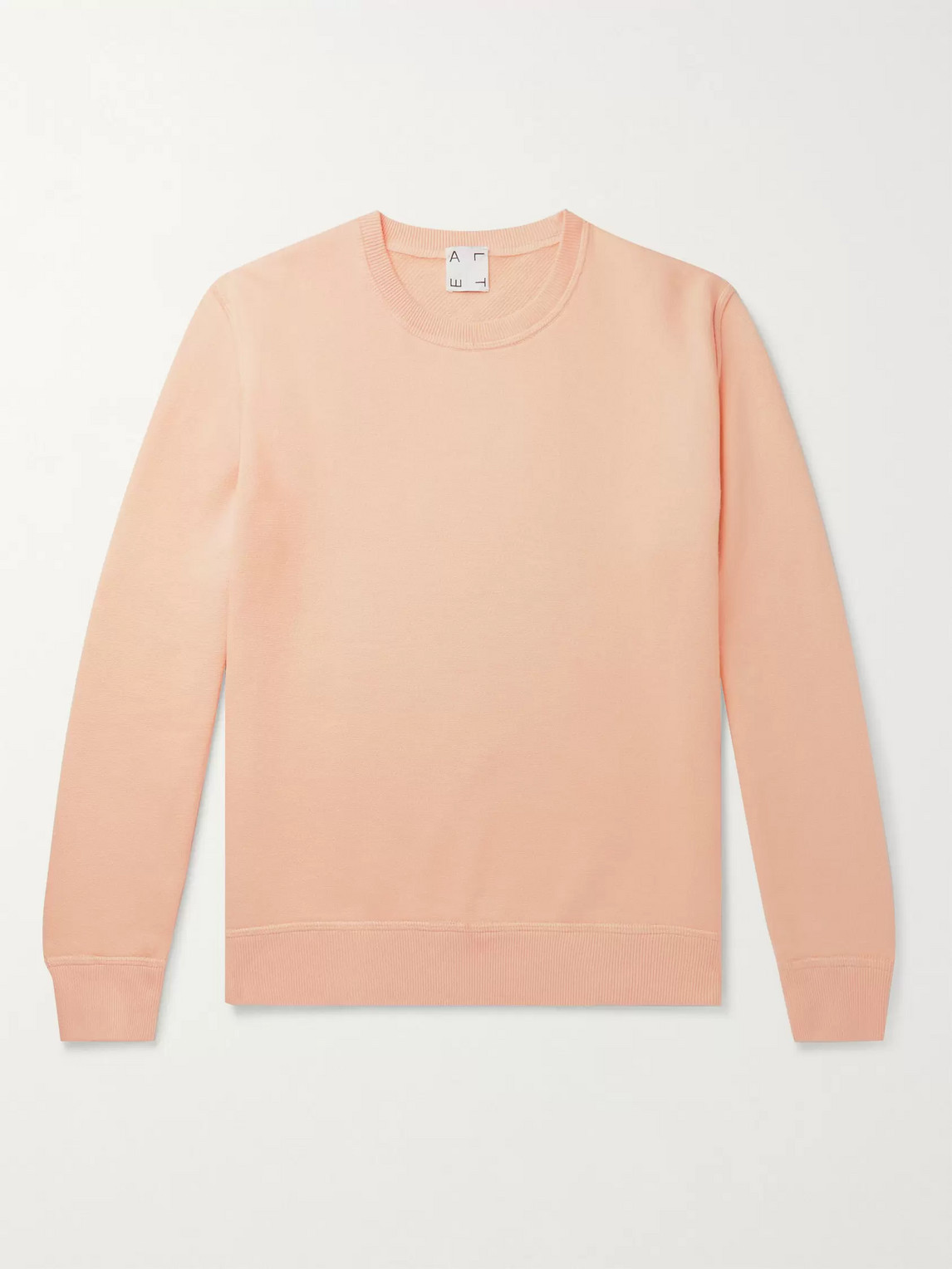 Altea Loopback Cotton-jersey Sweatshirt In Orange