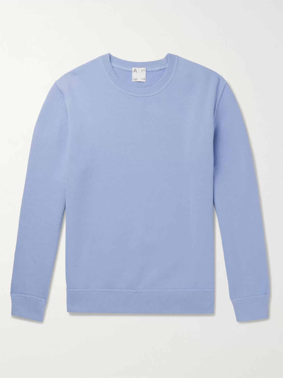 Altea Loopback Cotton-jersey Sweatshirt In Blue