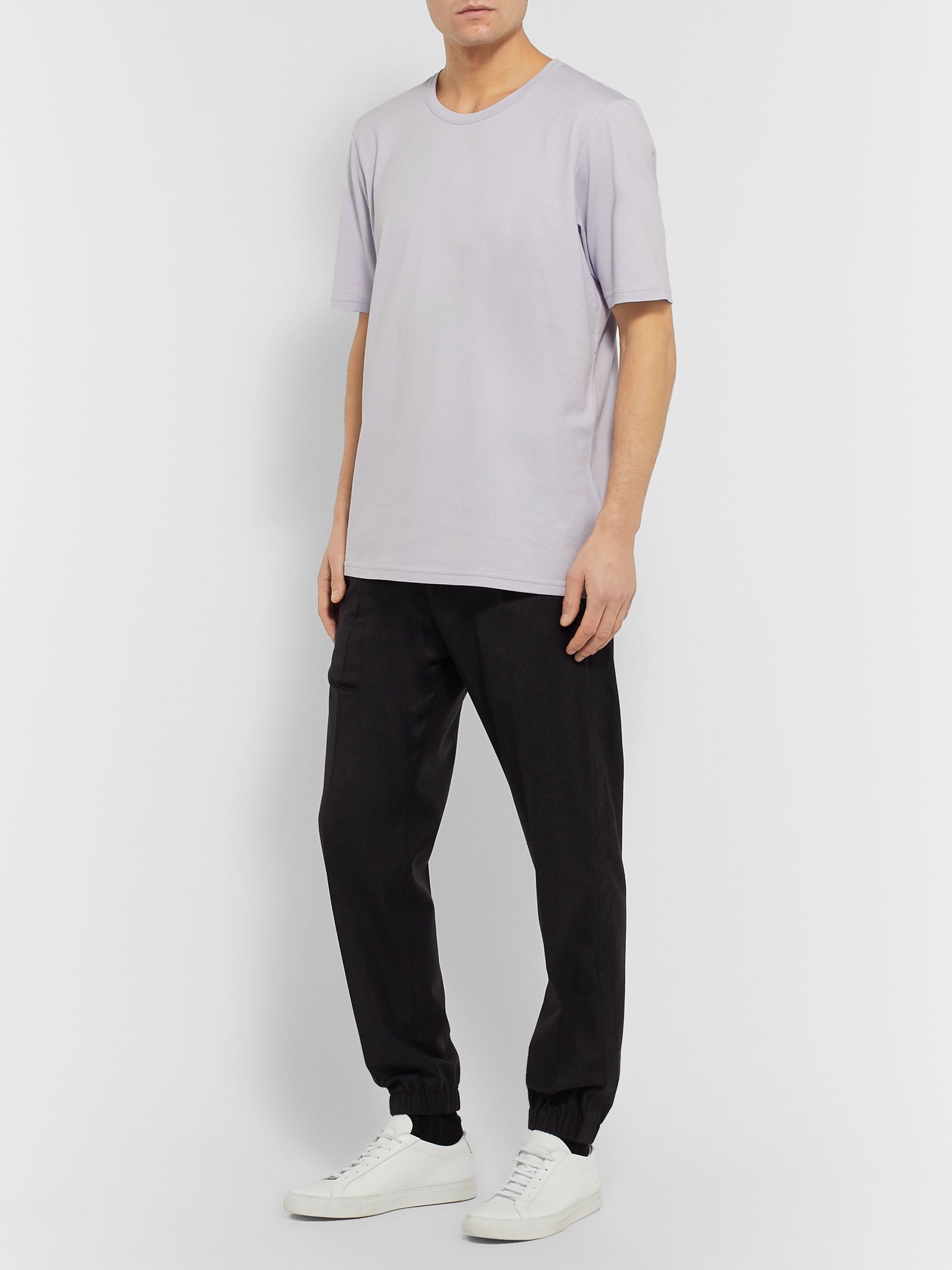 Lilac Banderia Cotton-Jersey T-Shirt | GABRIELA HEARST | MR PORTER