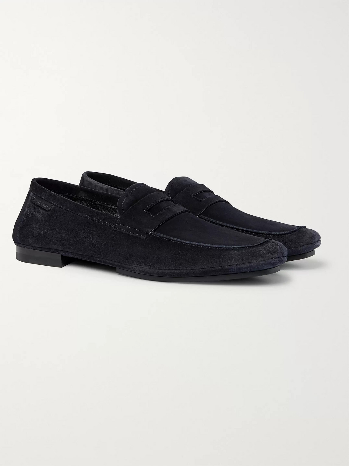TOM FORD BERRICK SUEDE PENNY LOAFERS