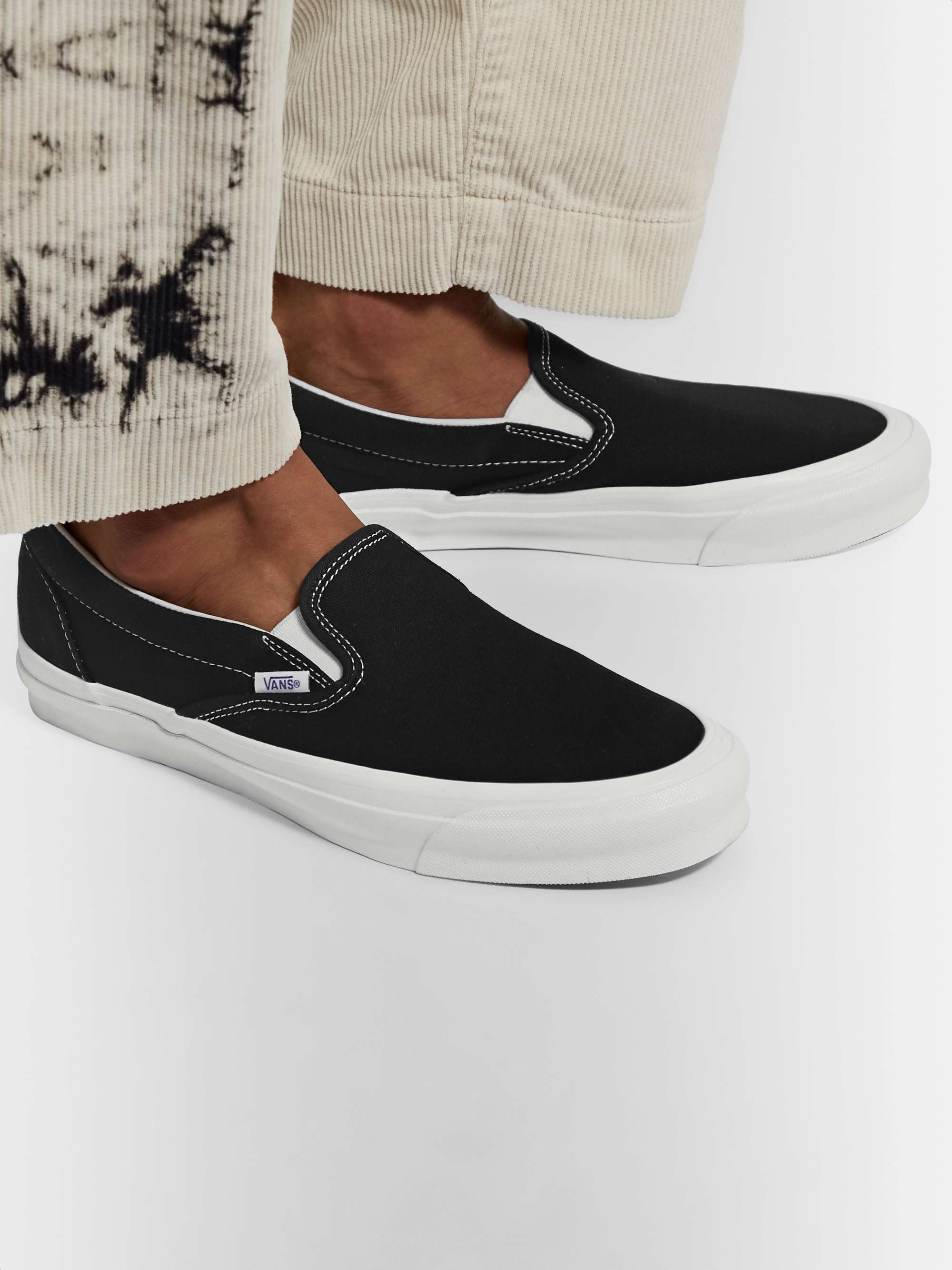Black OG Classic LX Canvas Sneakers | VANS | MR PORTER