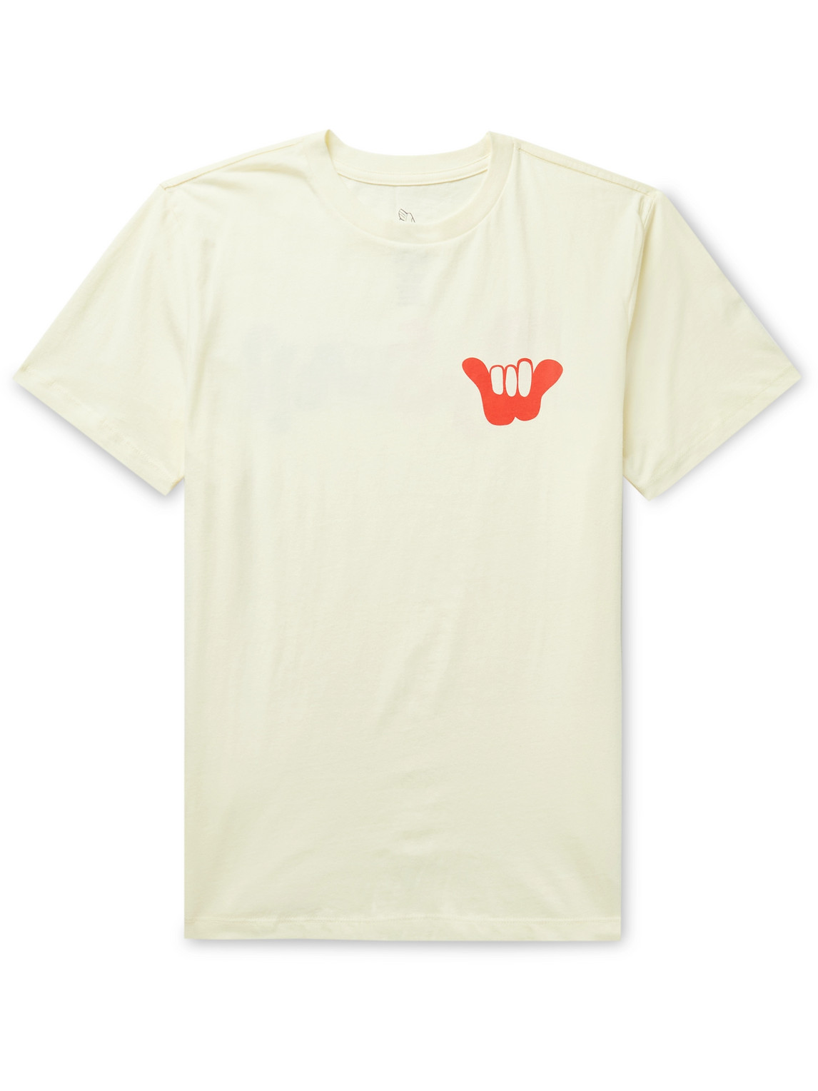 Birdwell Shaka Logo-print Enzyme-washed Cotton-jersey T-shirt In White