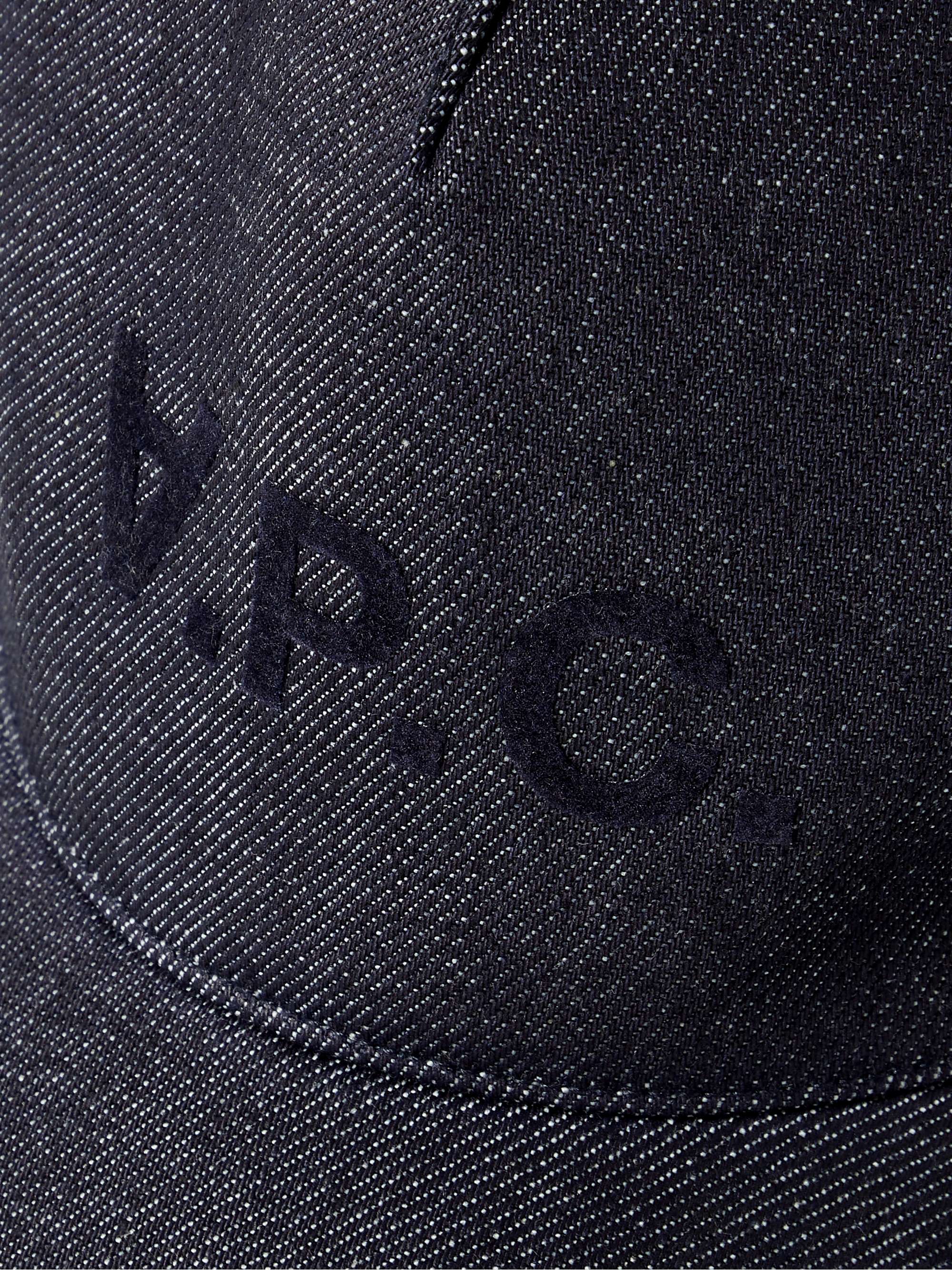 A.P.C. Logo-Flocked Denim Baseball Cap